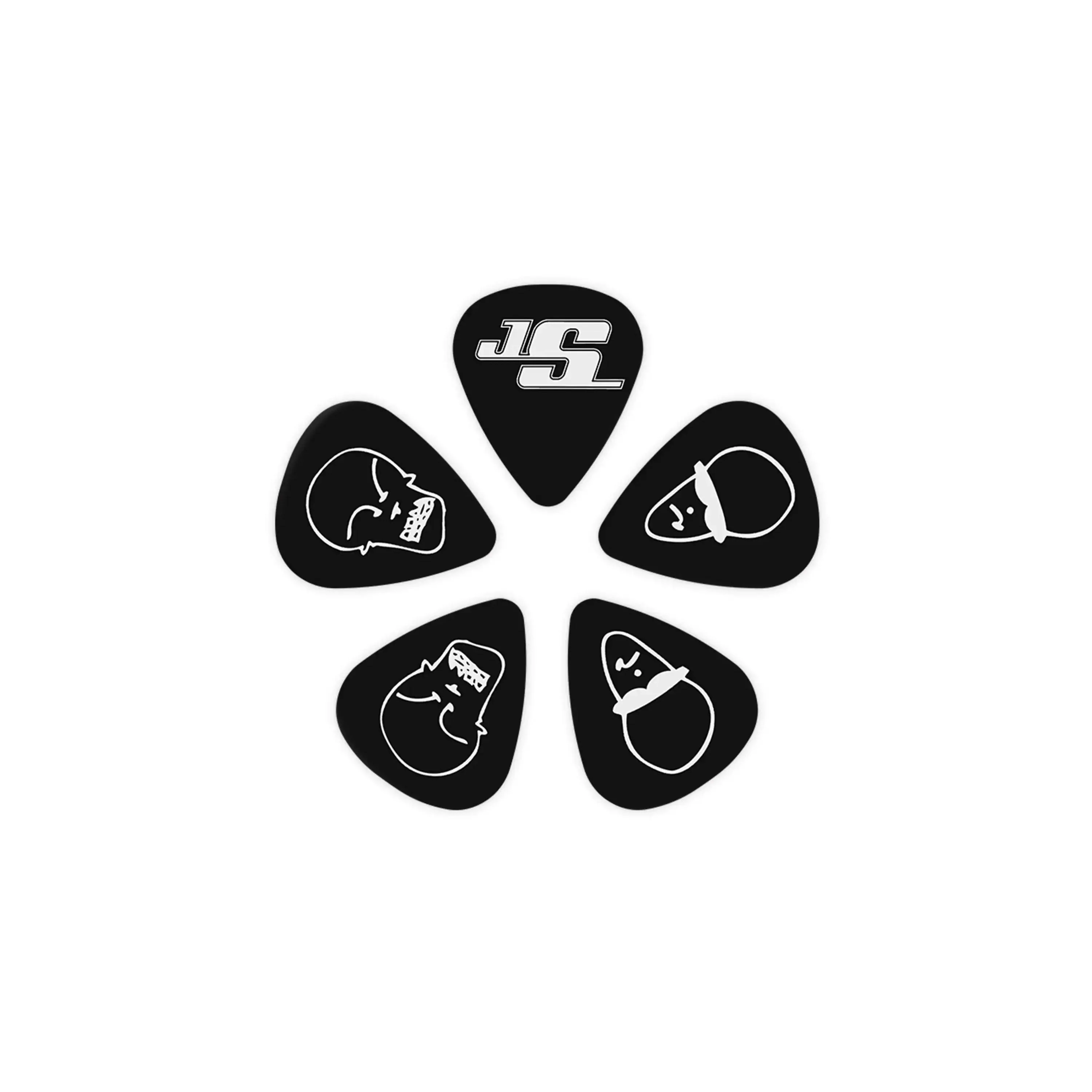 D'Addario Joe Satriani Black Signature Guitar Picks Heavy 1.0mm - 10 Pack - Image 2