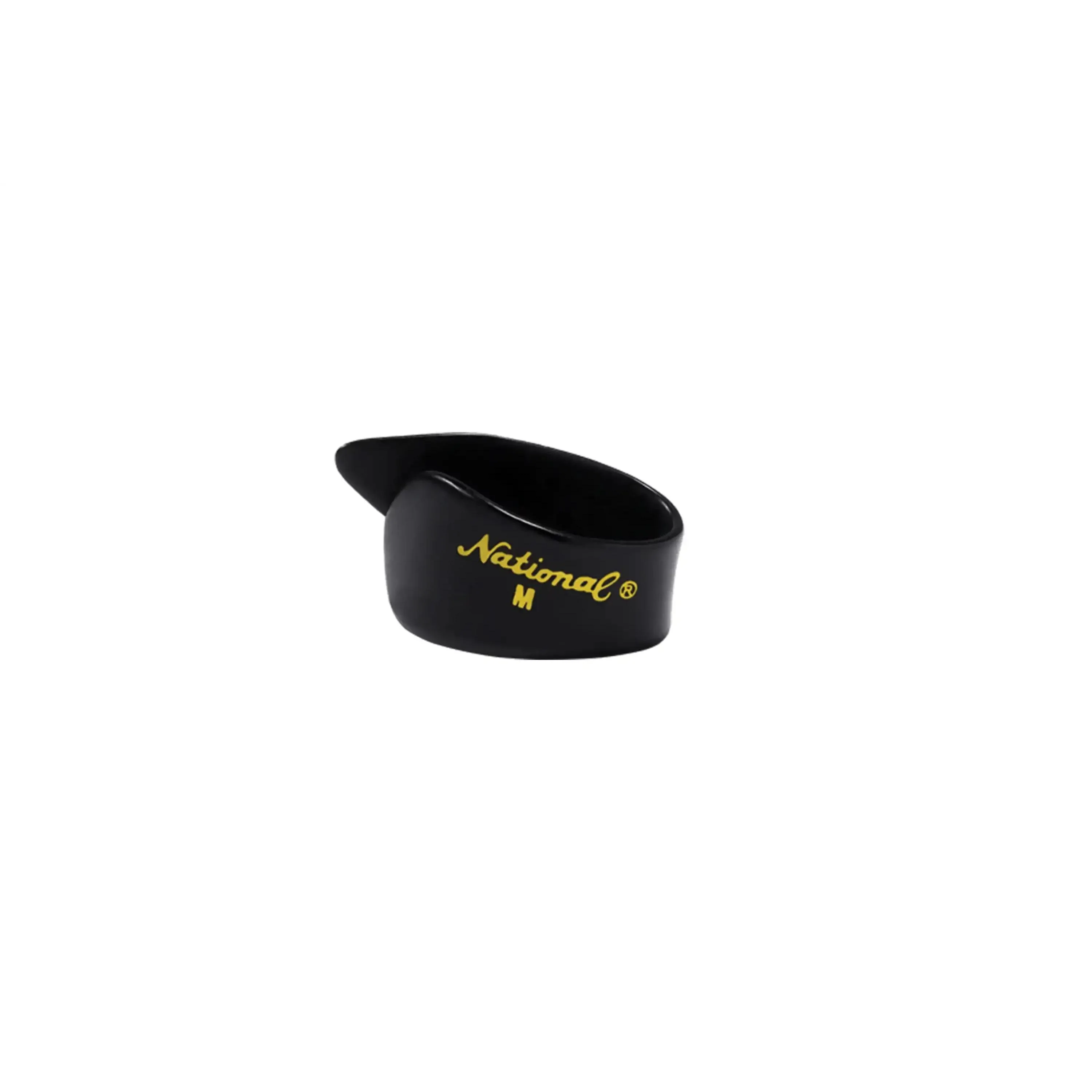 D'Addario Medium National Black Celluloid Finger Picks - 4 Pack