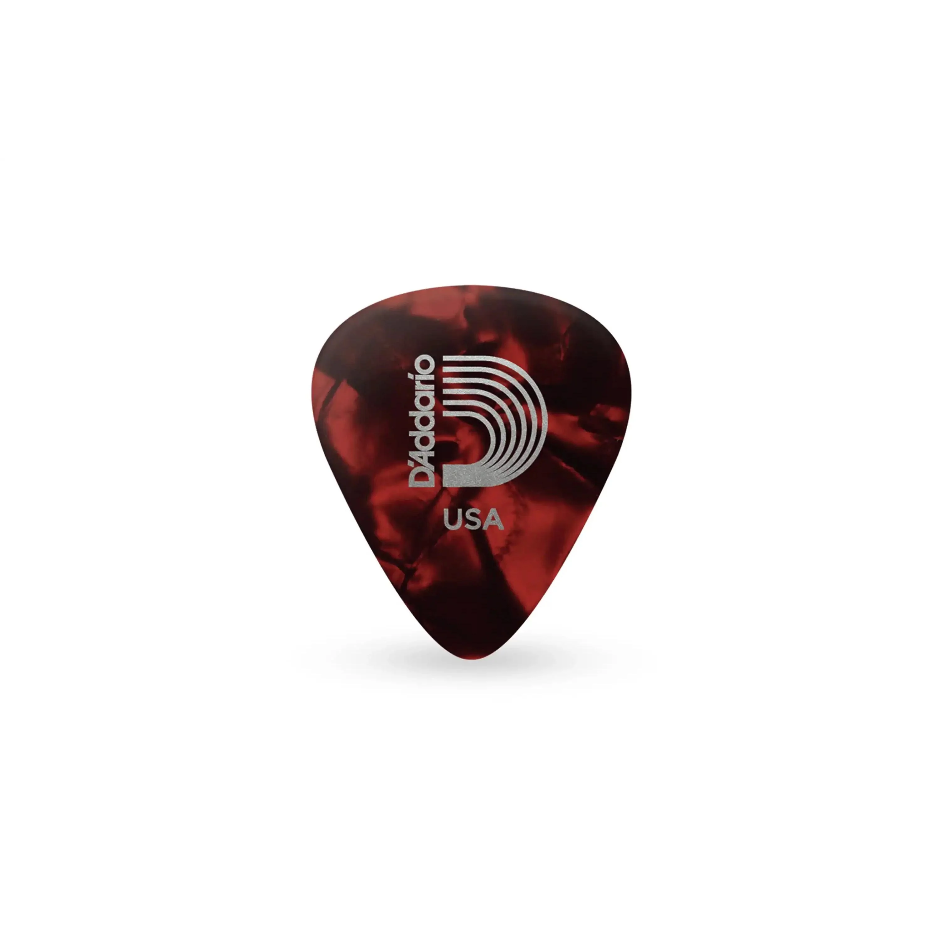 D'Addario Medium Red Pearl Celluloid .70mm Guitar Picks - 10 Pack