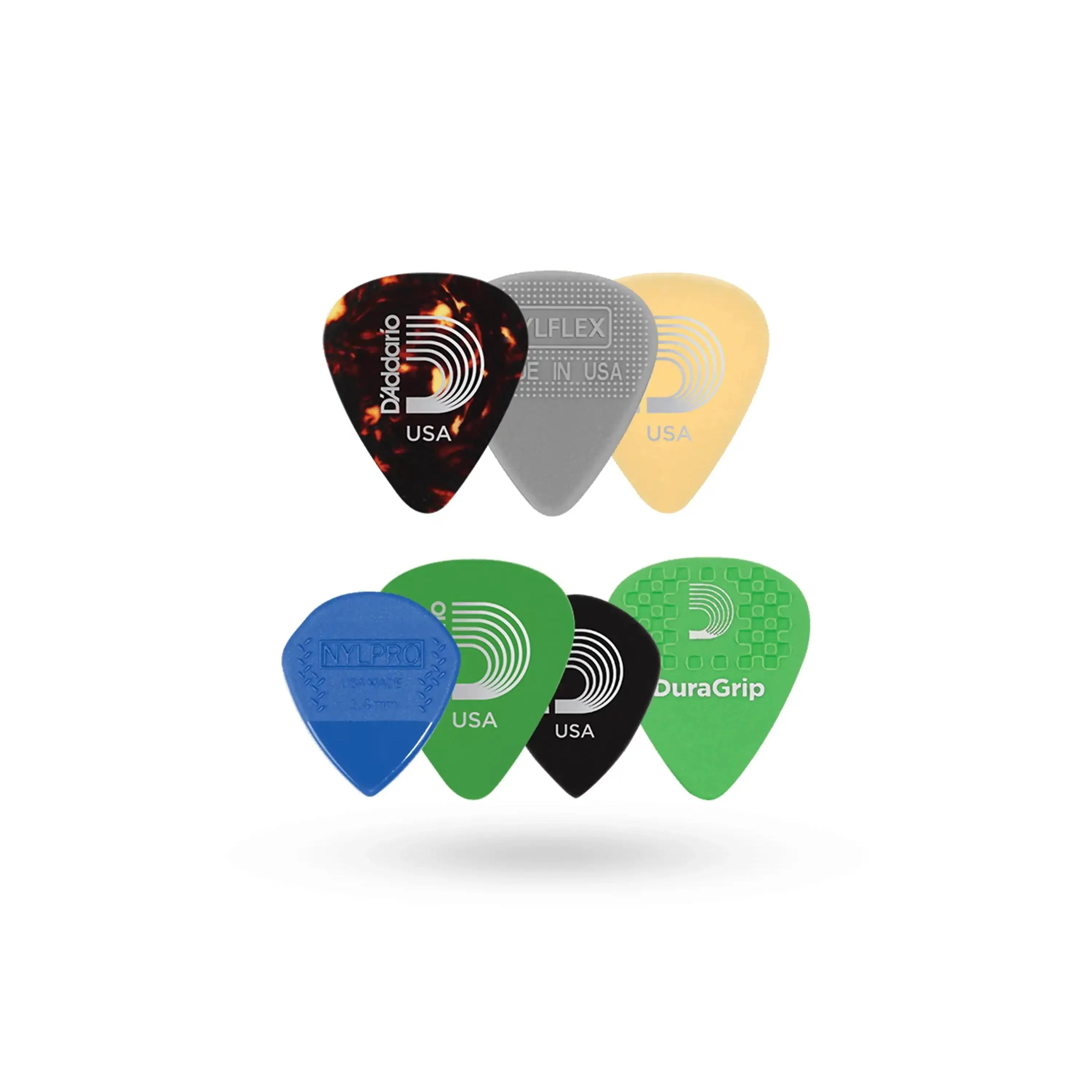 D'Addario Medium Variety Guitar Picks - 7 Pack