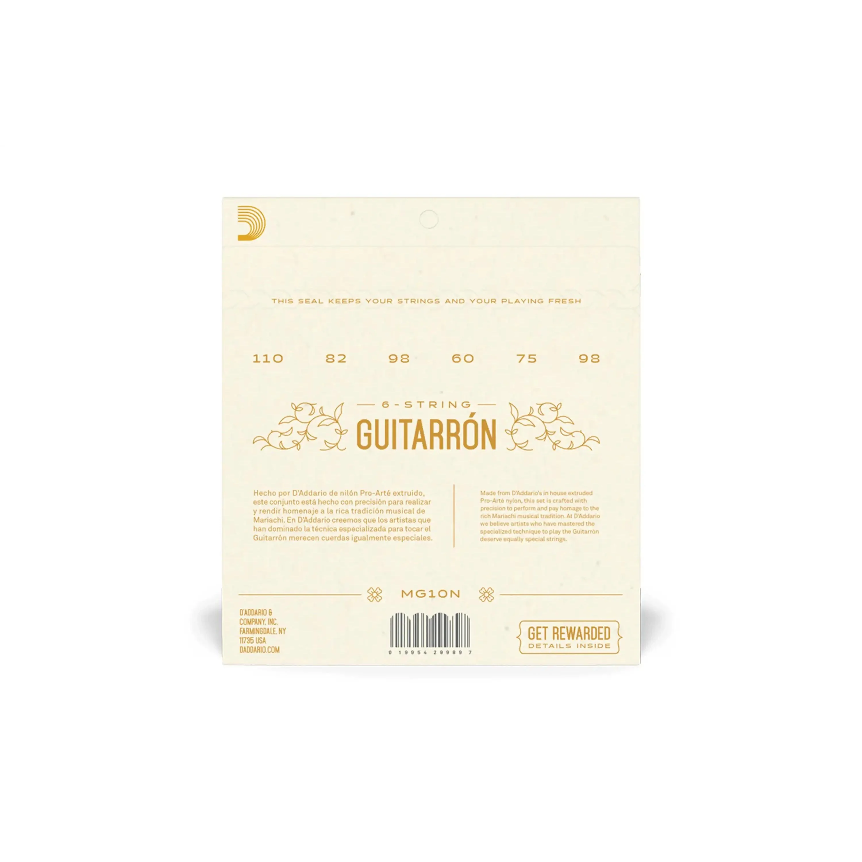 D'Addario MG10N Guitarrón Strings - Normal Tension - Image 2