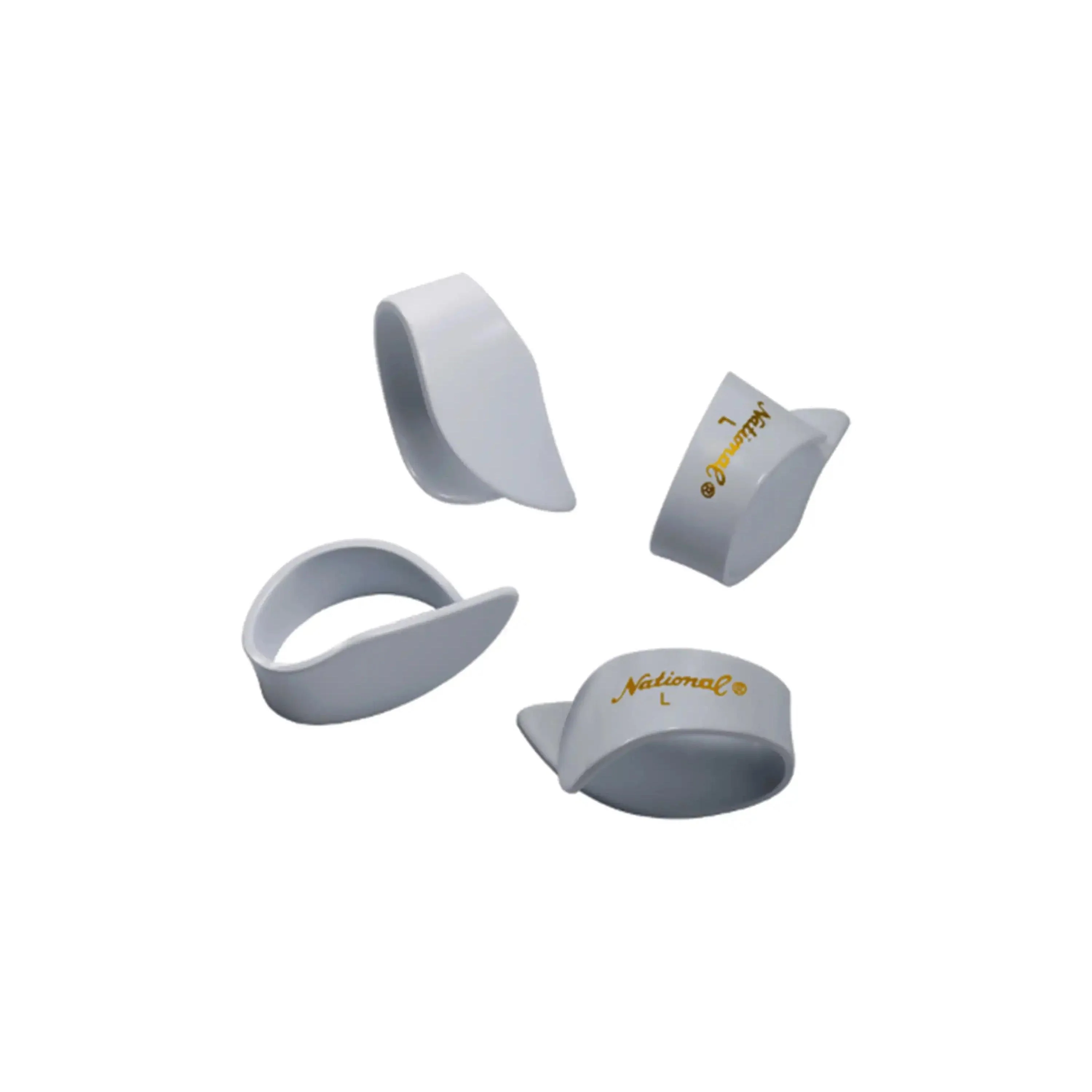 D'Addario National White Celluloid Thumb Picks Large - 4 Pack
