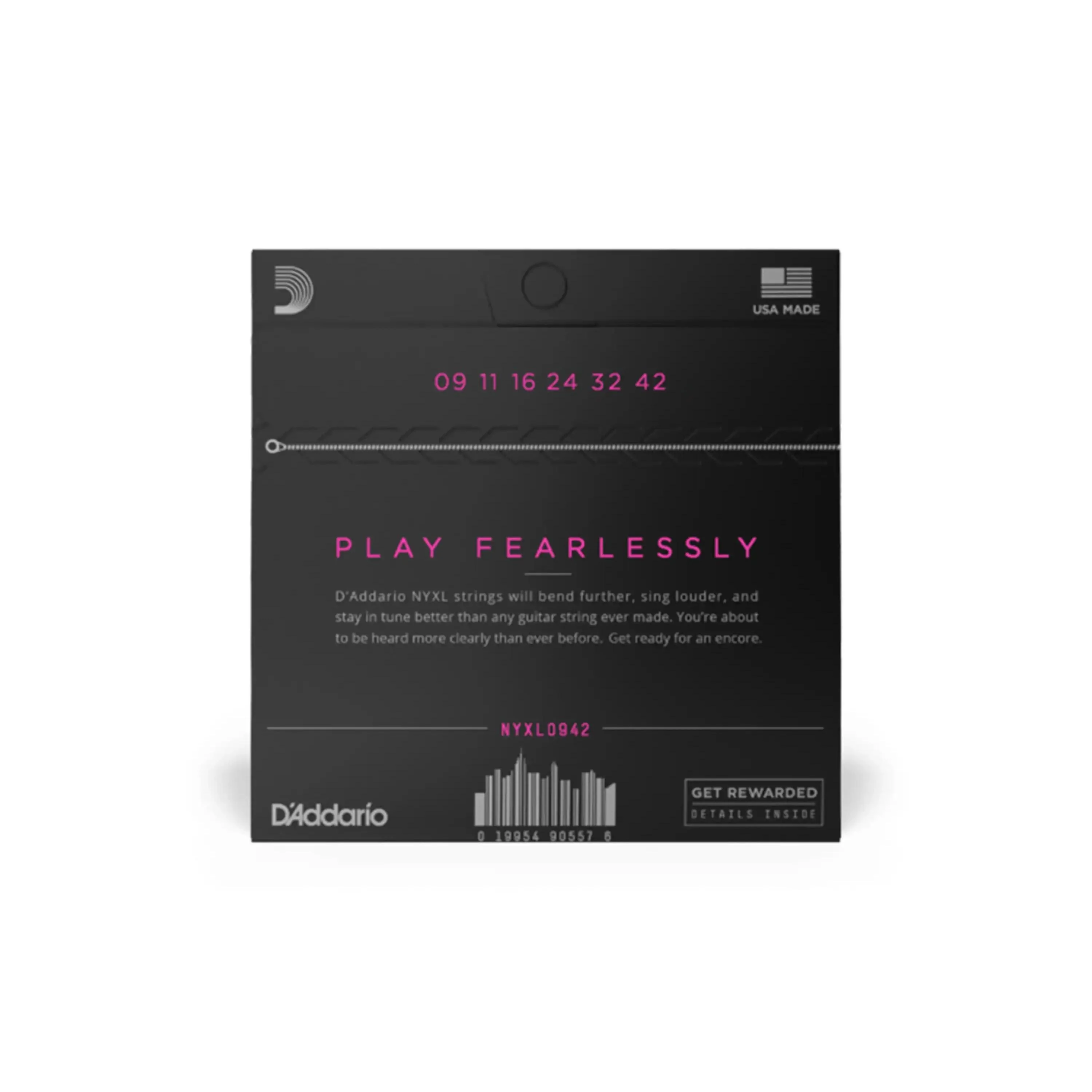 D'Addario NYXL0942 Super Light Electric Guitar Strings - Super Light .09-.42 - Image 2