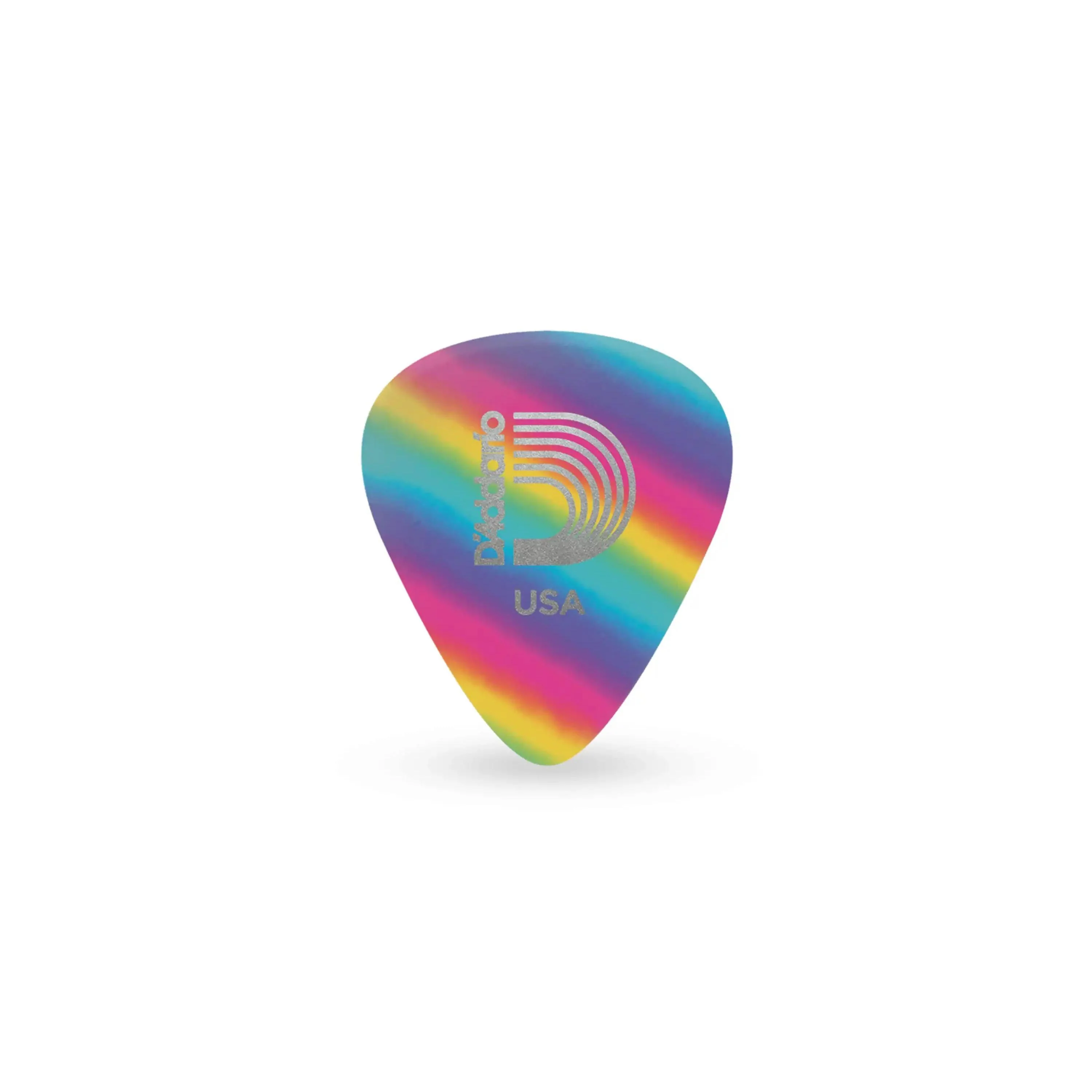 D'Addario Rainbow Classic Celluloid Guitar Picks Medium .70mm - 10 Pack