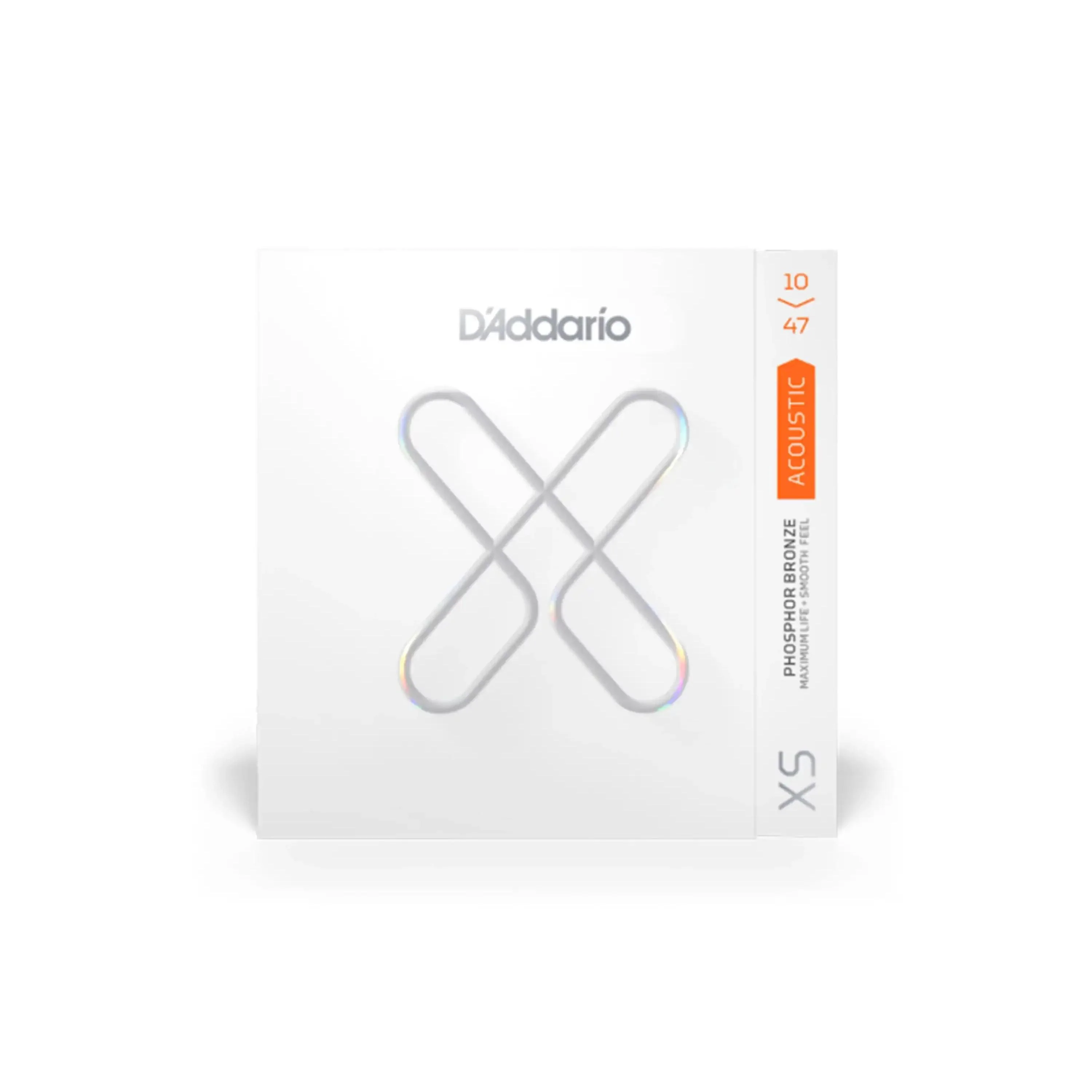 D'addario XSAPB1047 XS Phosphor Bronze Coated Acoustic Guitar Strings - Extra Light .010-.047