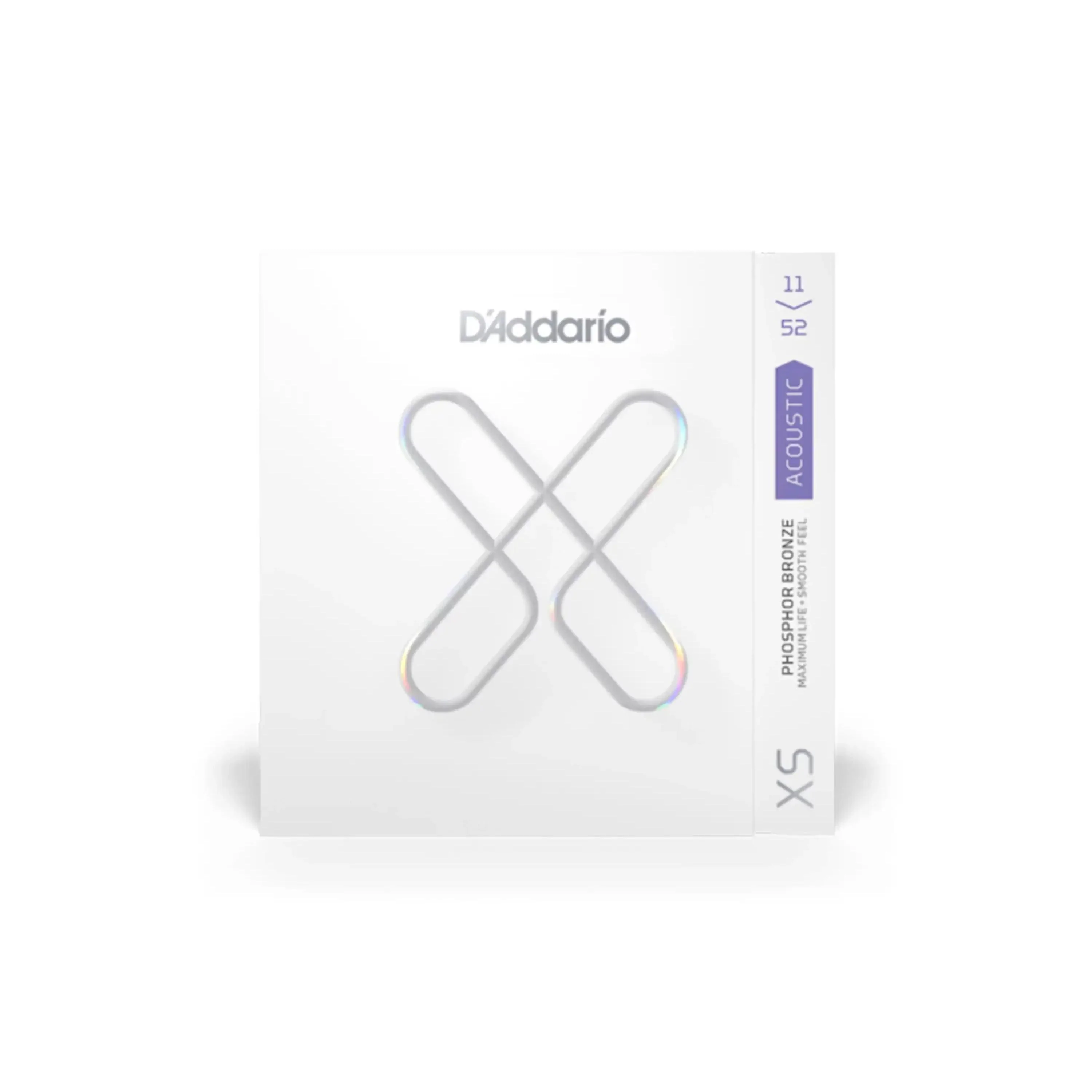D'addario XSAPB1152 XS Phosphor Bronze Coated Acoustic Guitar Strings - Custom Light .011-.052