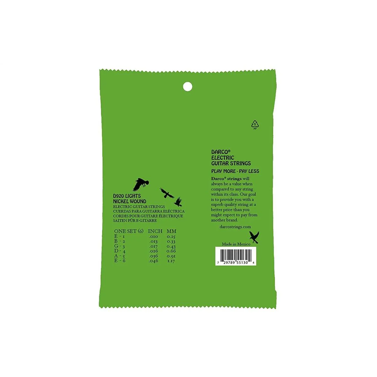 Darco D920 Nickel Wound Electric Guitar Strings - .010 -.046 Light - Image 2