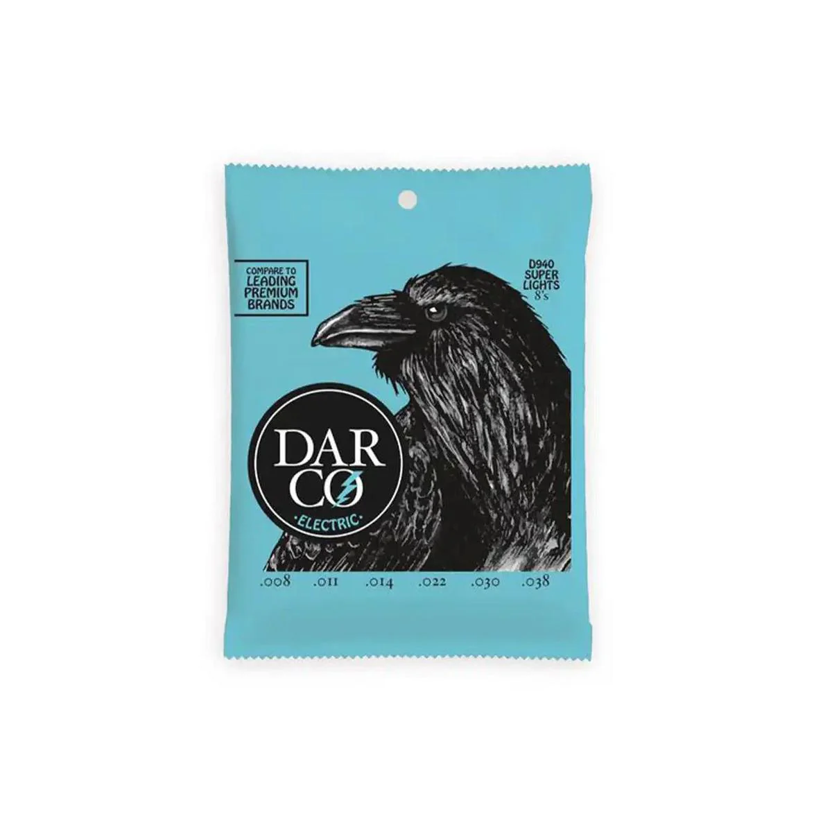 Darco D940 Nickel Wound Electric Guitar Strings - .008 -.038 Super Light