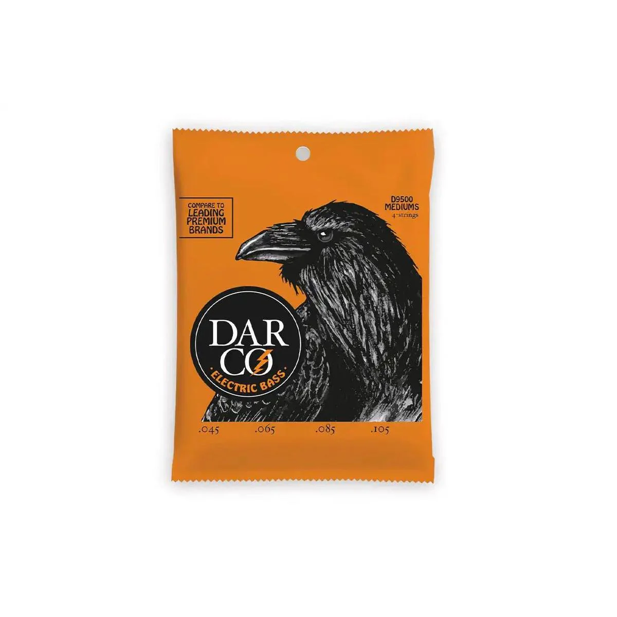 Darco D9500 Nickel Wound Electric Bass Strings (E-A-D-G Tuning) - .045 -.105 Medium