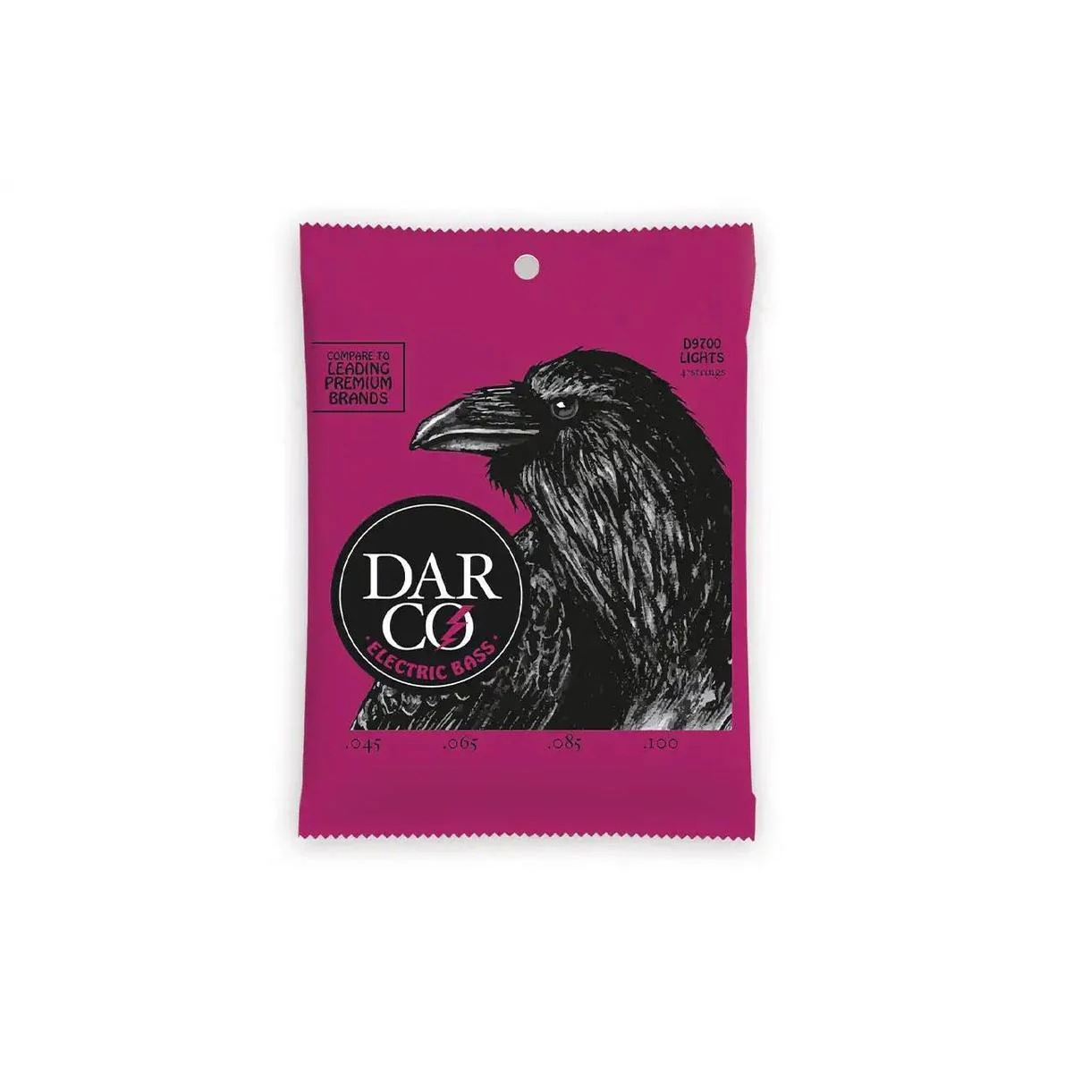 Darco D9700 Nickel Wound Electric Bass Strings (E-A-D-G Tuning) - .045 -.100 Light