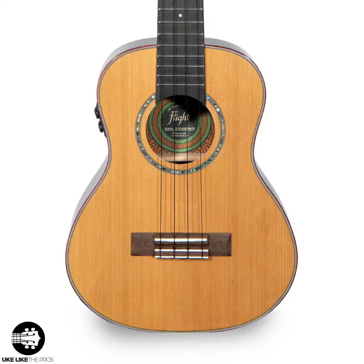 Flight Diana Tenor Electro-Acoustic Ukulele Princess Series with Soundwave Pickup System - Image 5