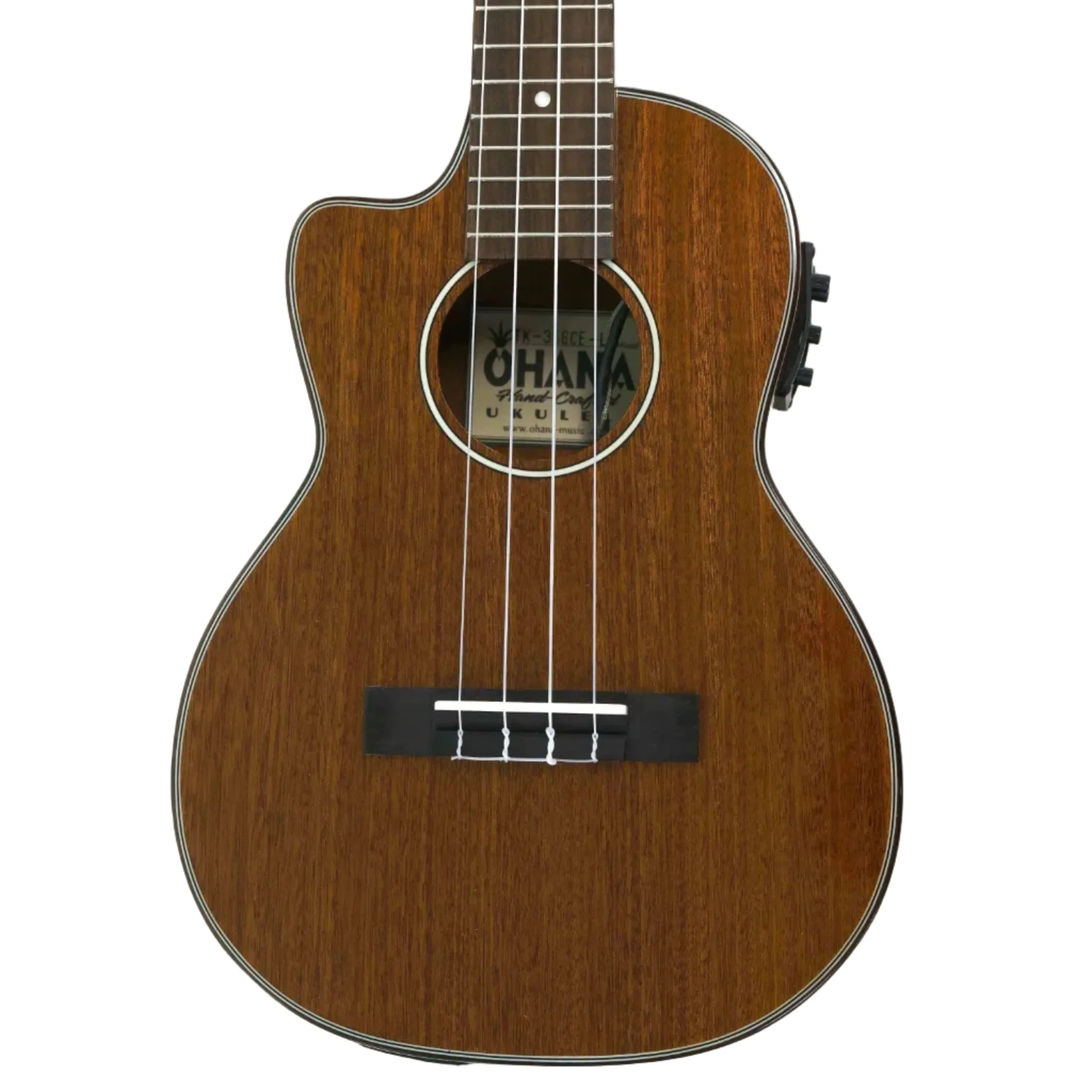 Ohana TK-35GCE-LH Left Handed Tenor Ukulele w/ EQ - Discounted