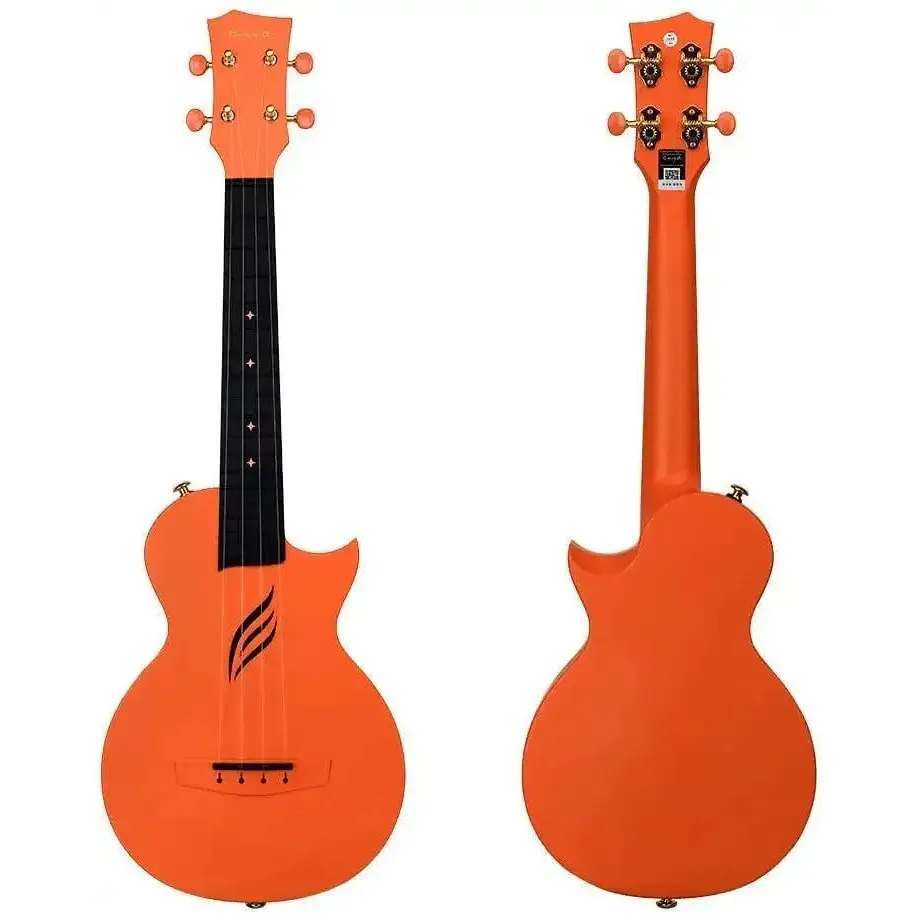 Enya Nova U Carbon Fiber Acoustic Concert Ukulele - Orange - Image 3