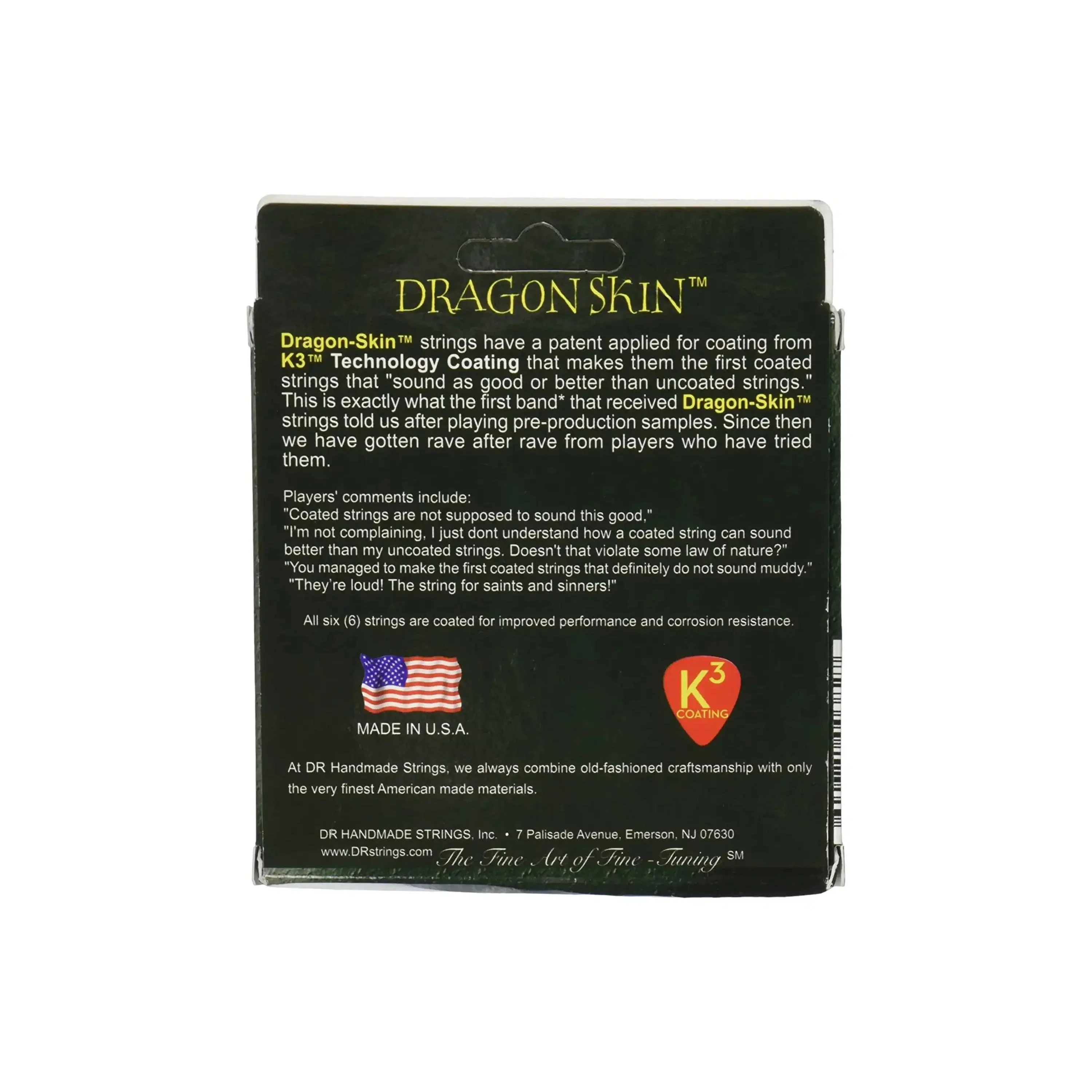 DR Strings Dragon Skin Acoustic 12-54 Light Guitar Strings - Image 2