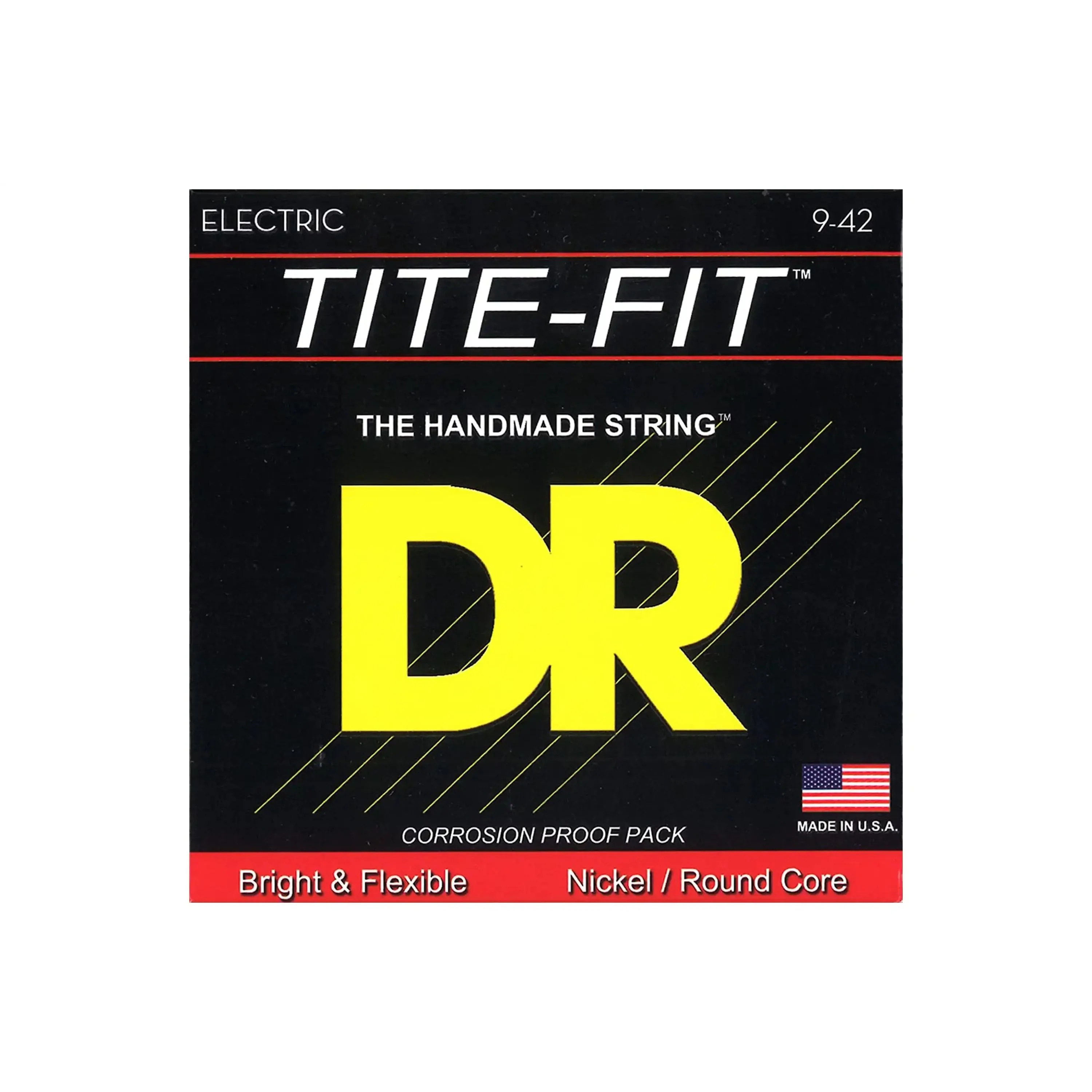 DR Strings LT-9 Tite Fit Electric Round Core 9-42 Guitar Strings