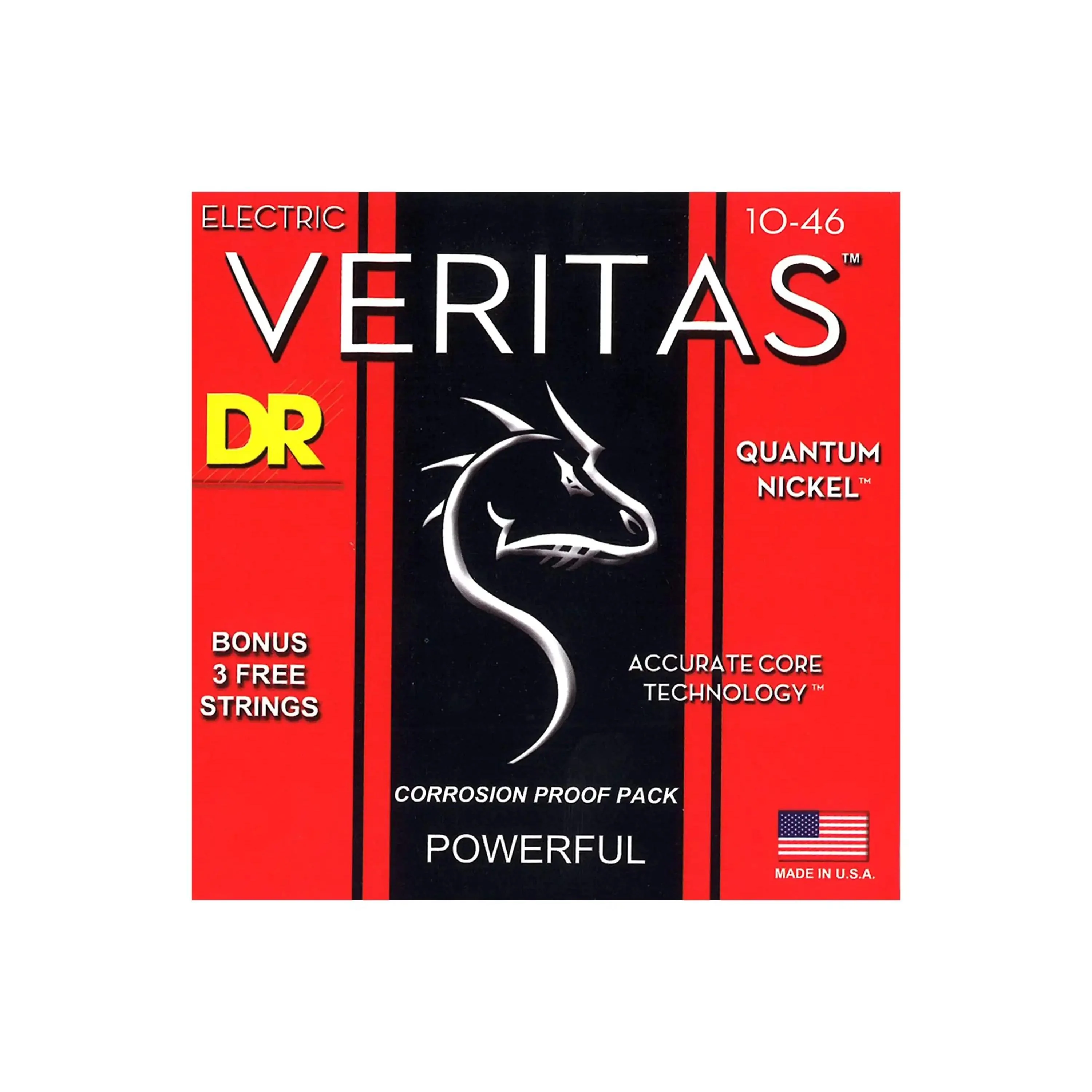 DR Strings Veritas Quantum Nickel Medium 10-46 Electric Guitar Strings