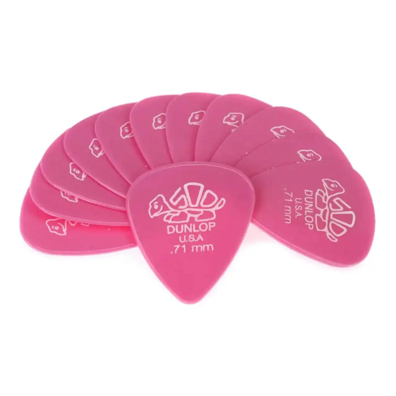Dunlop Delrin 500 Pink .71mm Guitar Picks - 72 Pack