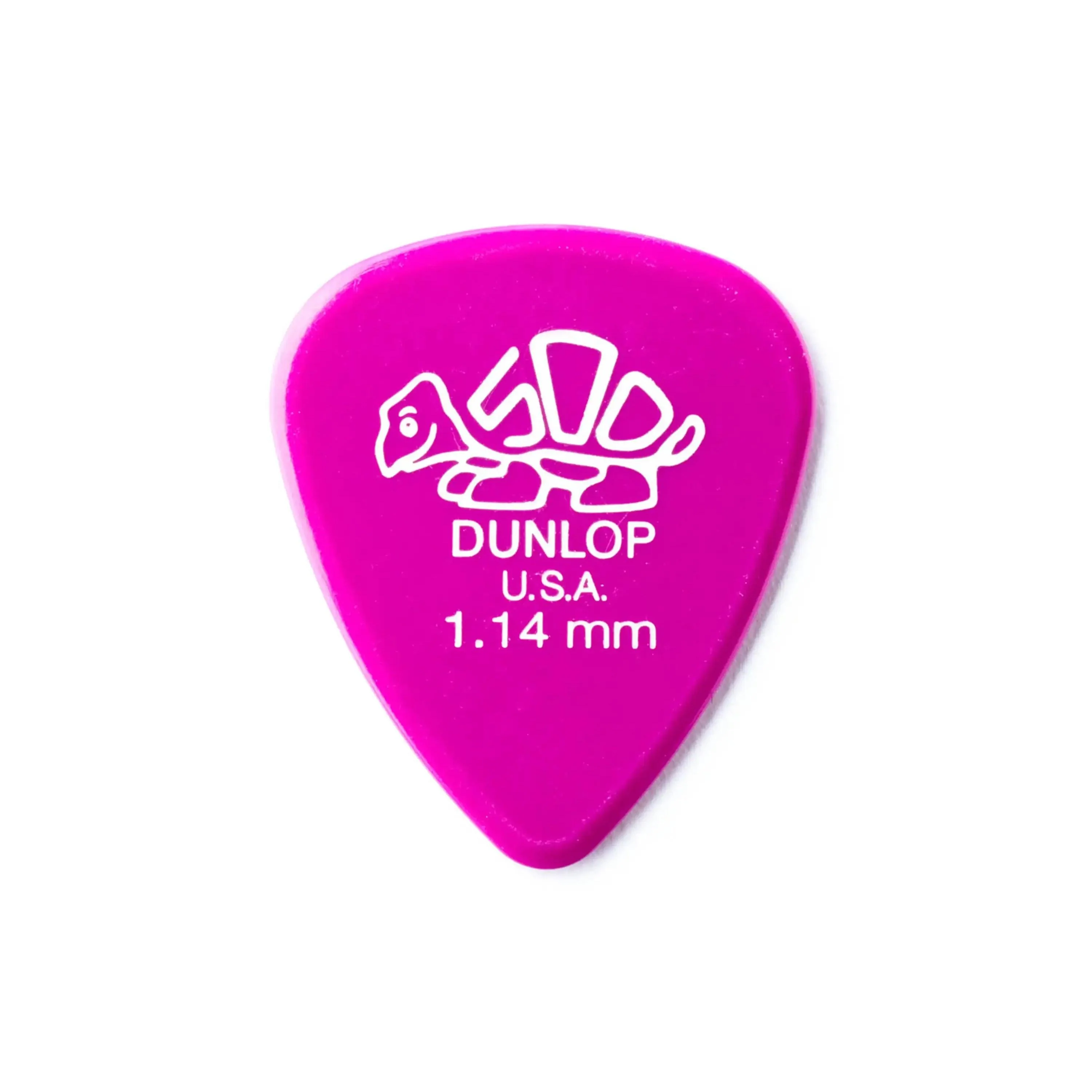 Dunlop Delrin 500 Standard 1.14mm Magenta Guitar & Ukulele Picks 12 Pack
