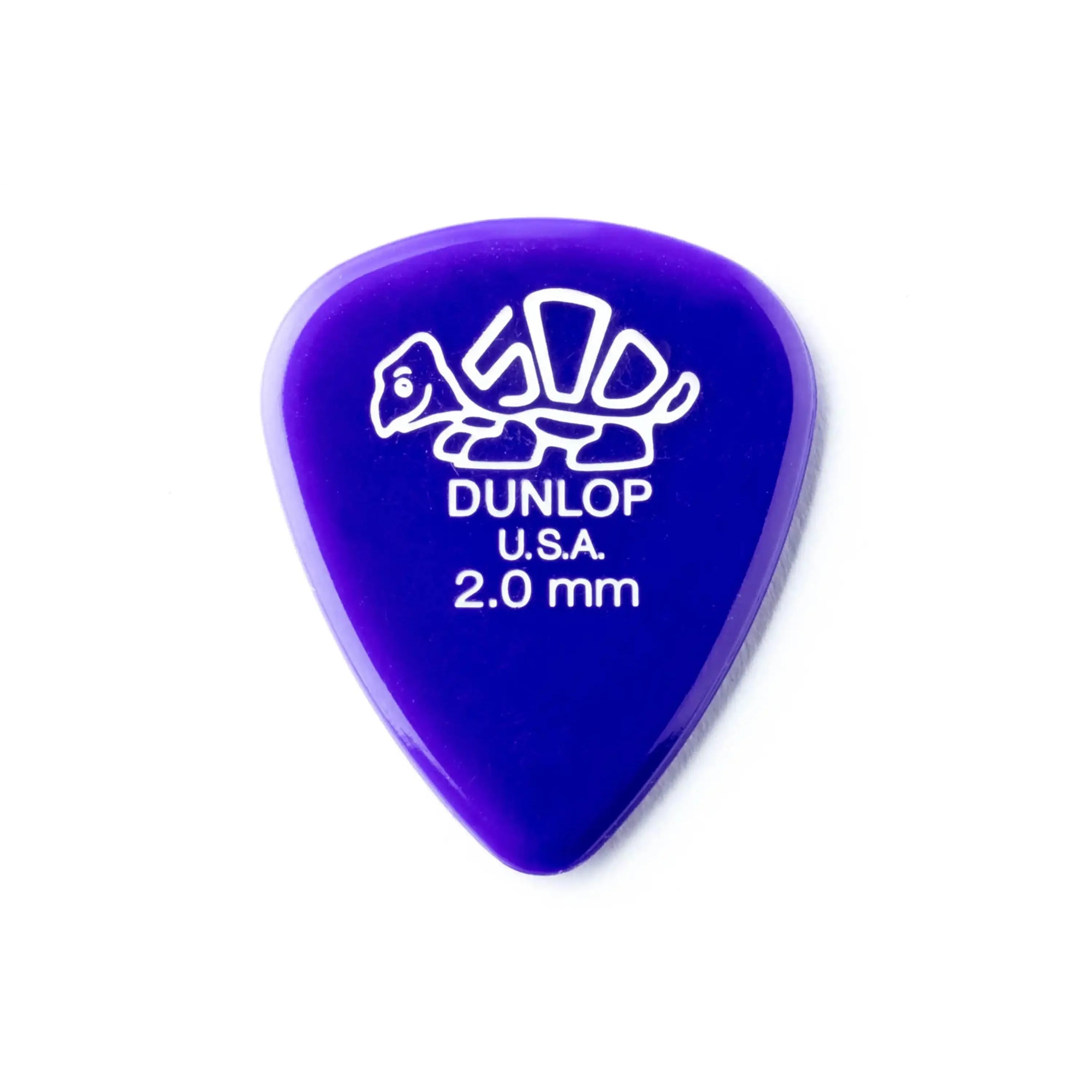Dunlop Delrin 500 Standard 2.0mm Purple Guitar & Ukulele Picks 12 Pack