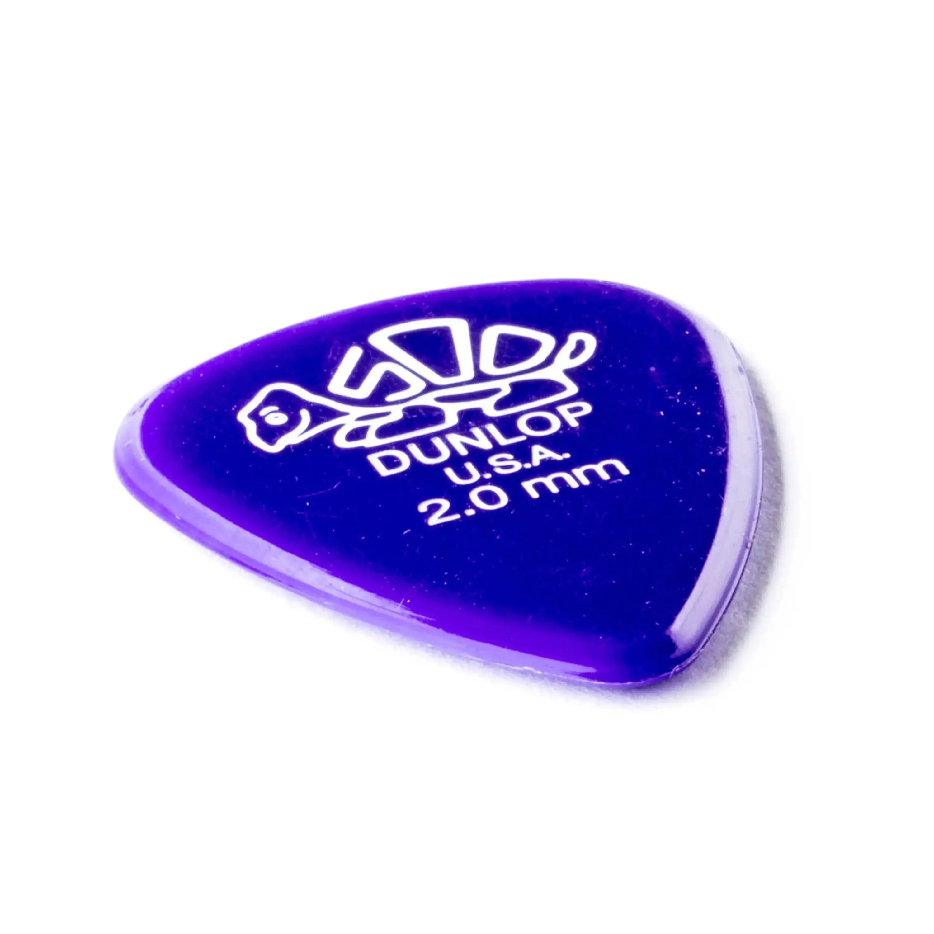 Dunlop Delrin 500 Standard 2.0mm Purple Guitar & Ukulele Picks 12 Pack - Image 2