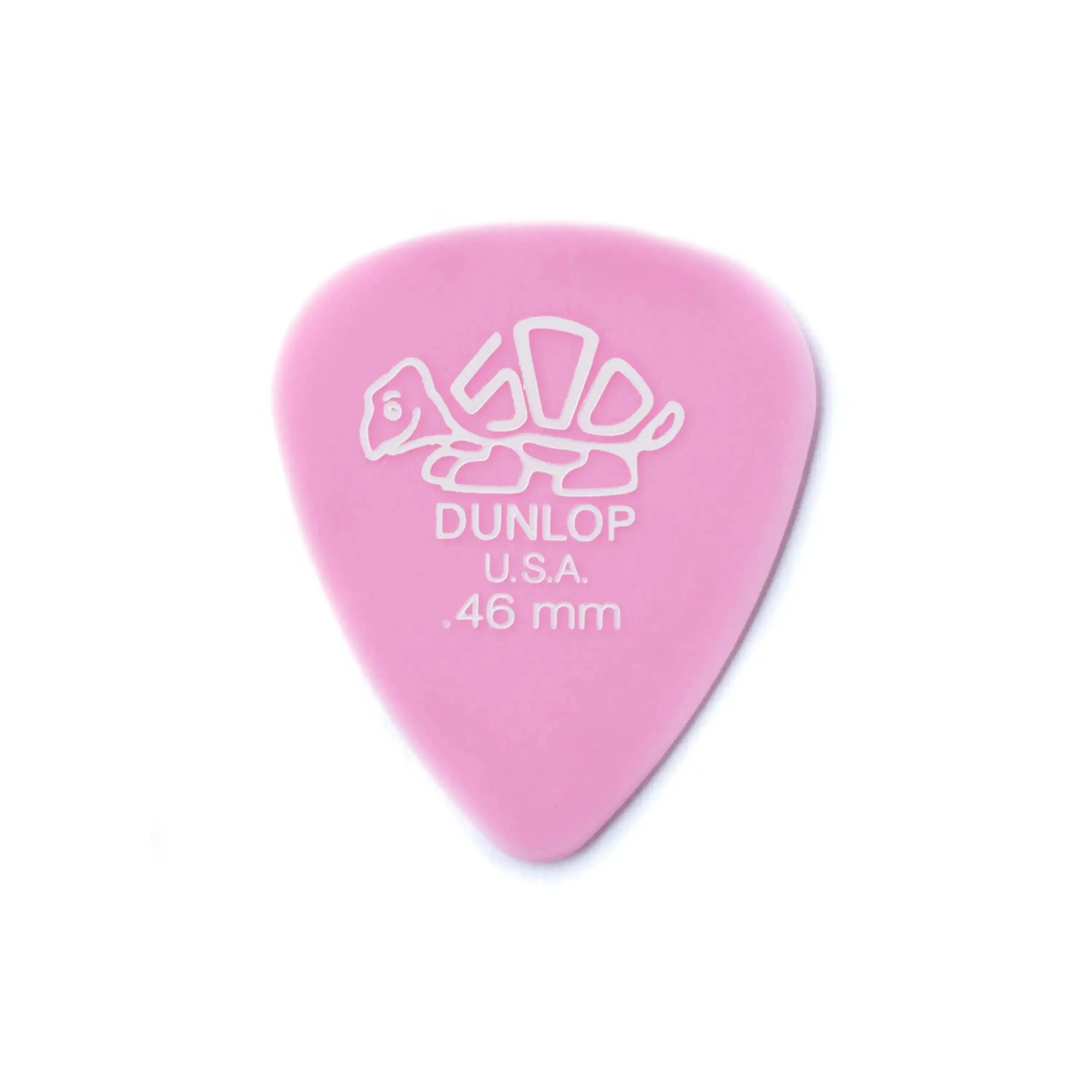 Dunlop Delrin 500 Standard .46mm Pink Guitar & Ukulele Picks 12 Pack