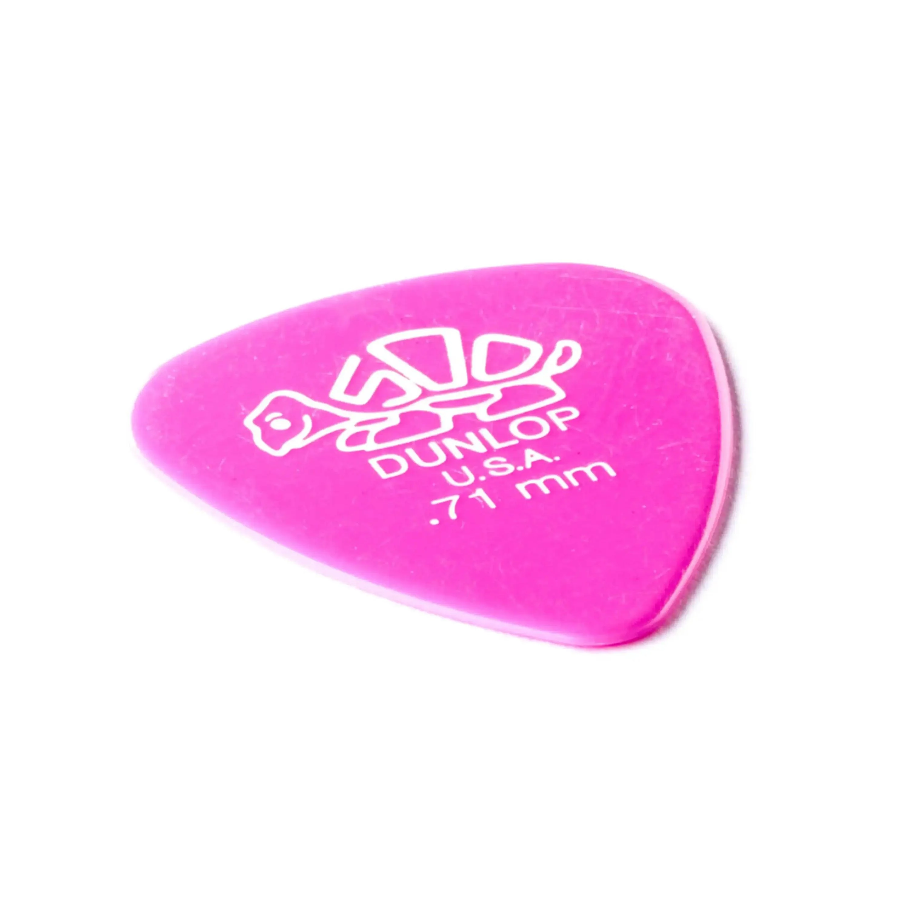 Dunlop Delrin 500 Standard .71mm Medium Pink Guitar & Ukulele Picks 12 Pack - Image 2