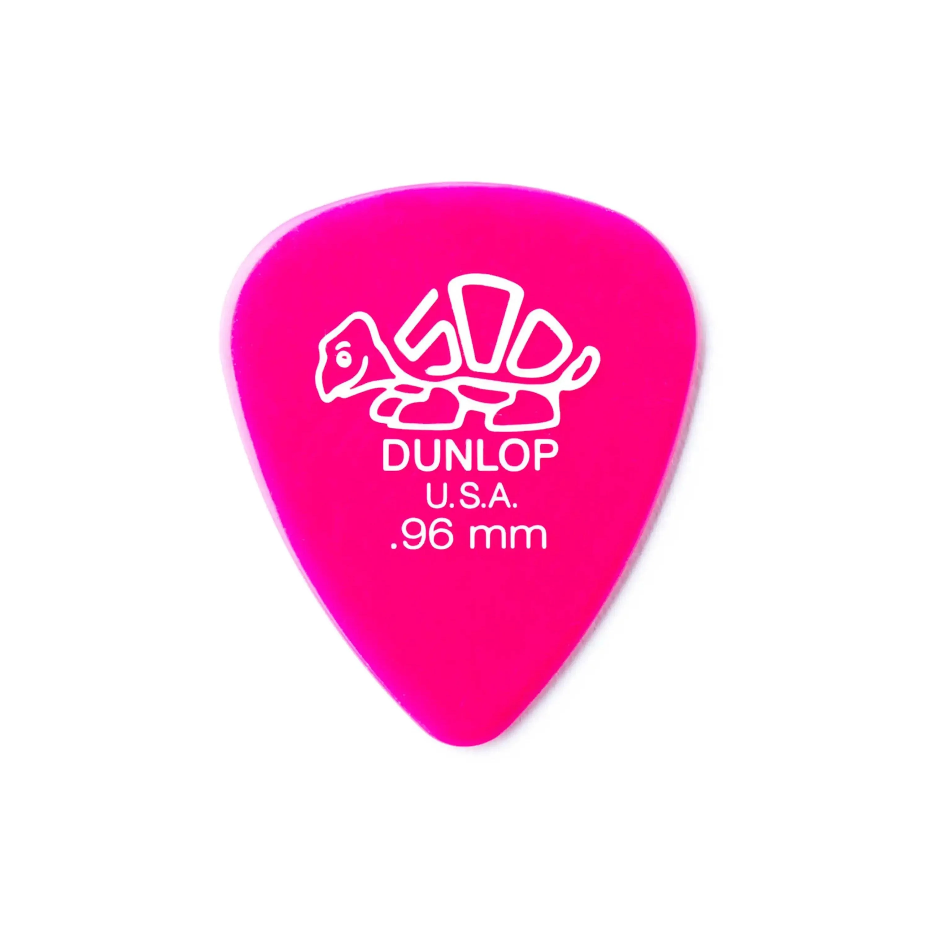 Dunlop Delrin 500 Standard .96mm Dark Pink Guitar & Ukulele Picks 12 Pack