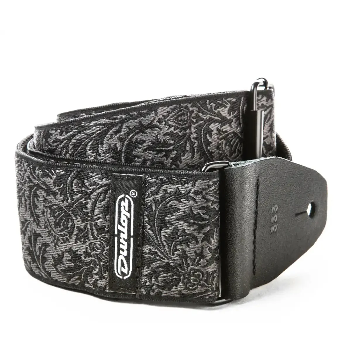 Dunlop Jacquard Black Thistle Strap