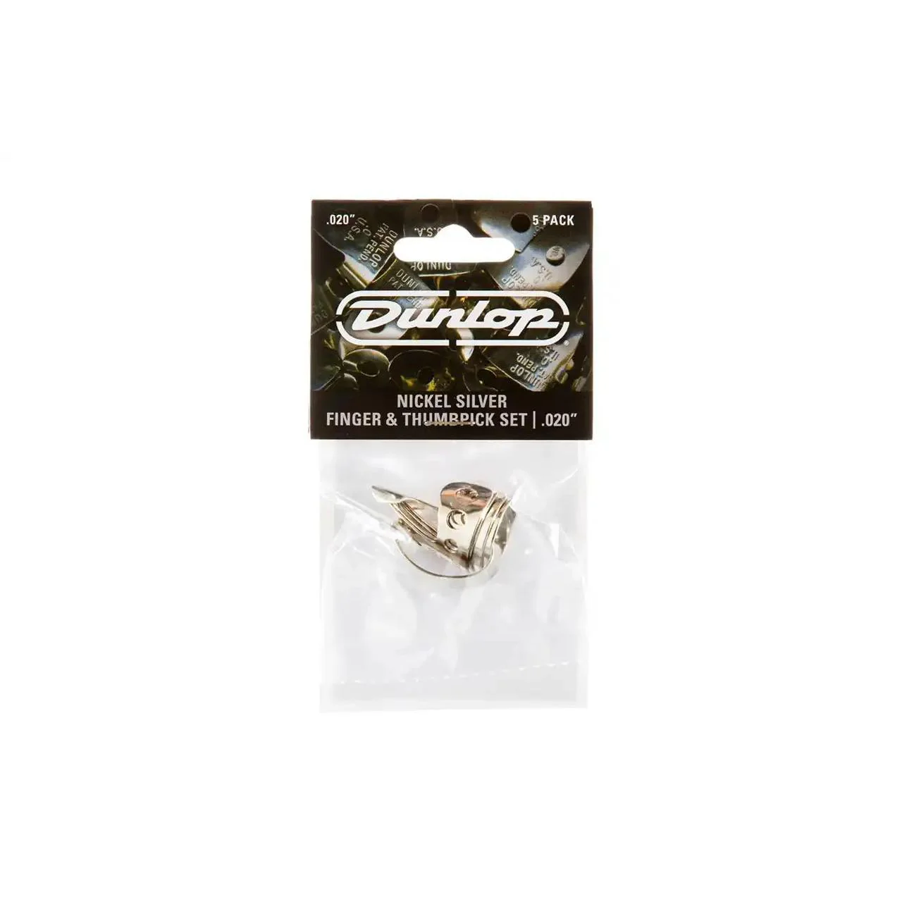Dunlop Nickel Silver Finger Pick & Thumbpick 5 Pack