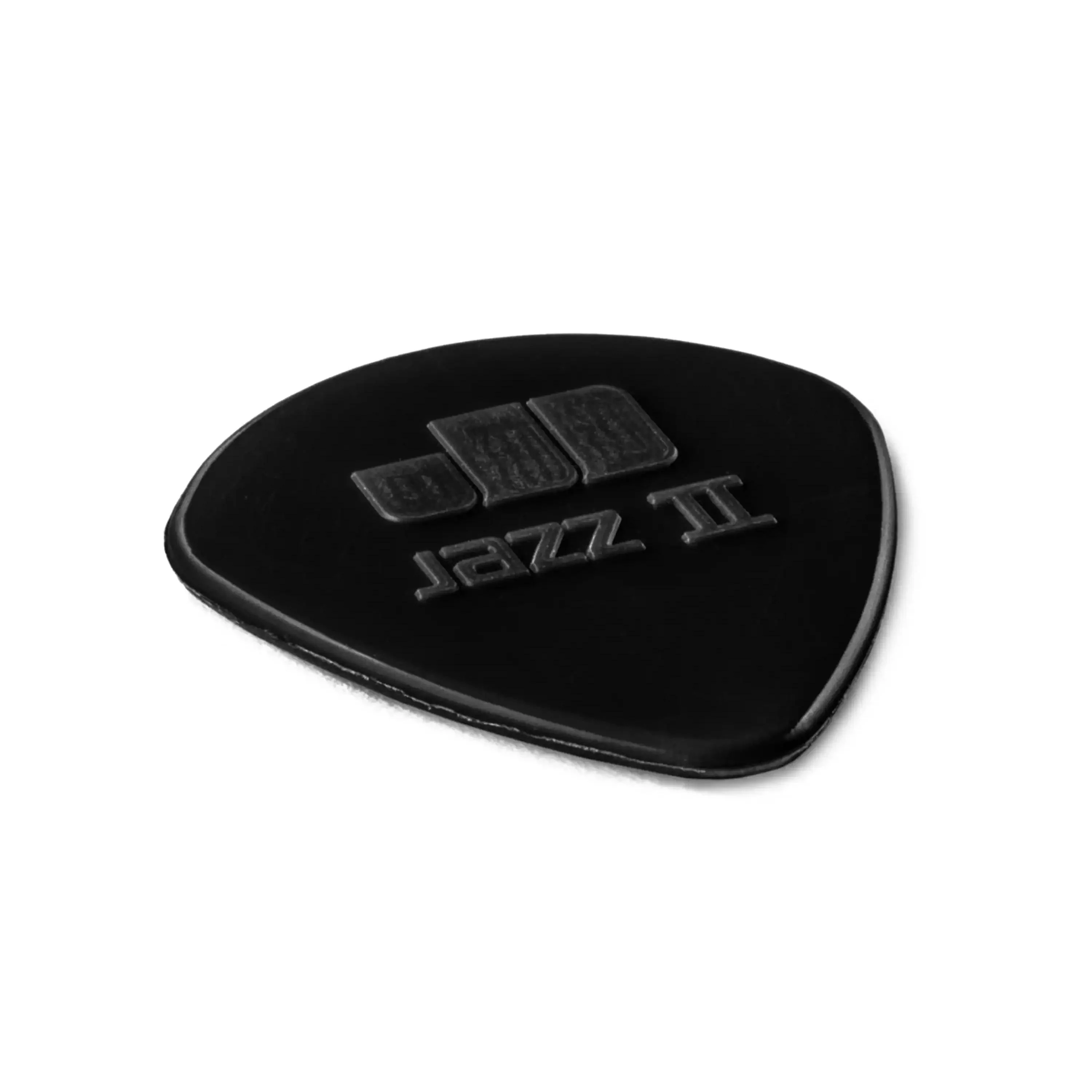 Dunlop Nylon Jazz II Stiffo Black Guitar & Ukulele Picks 6 Pack - Image 2