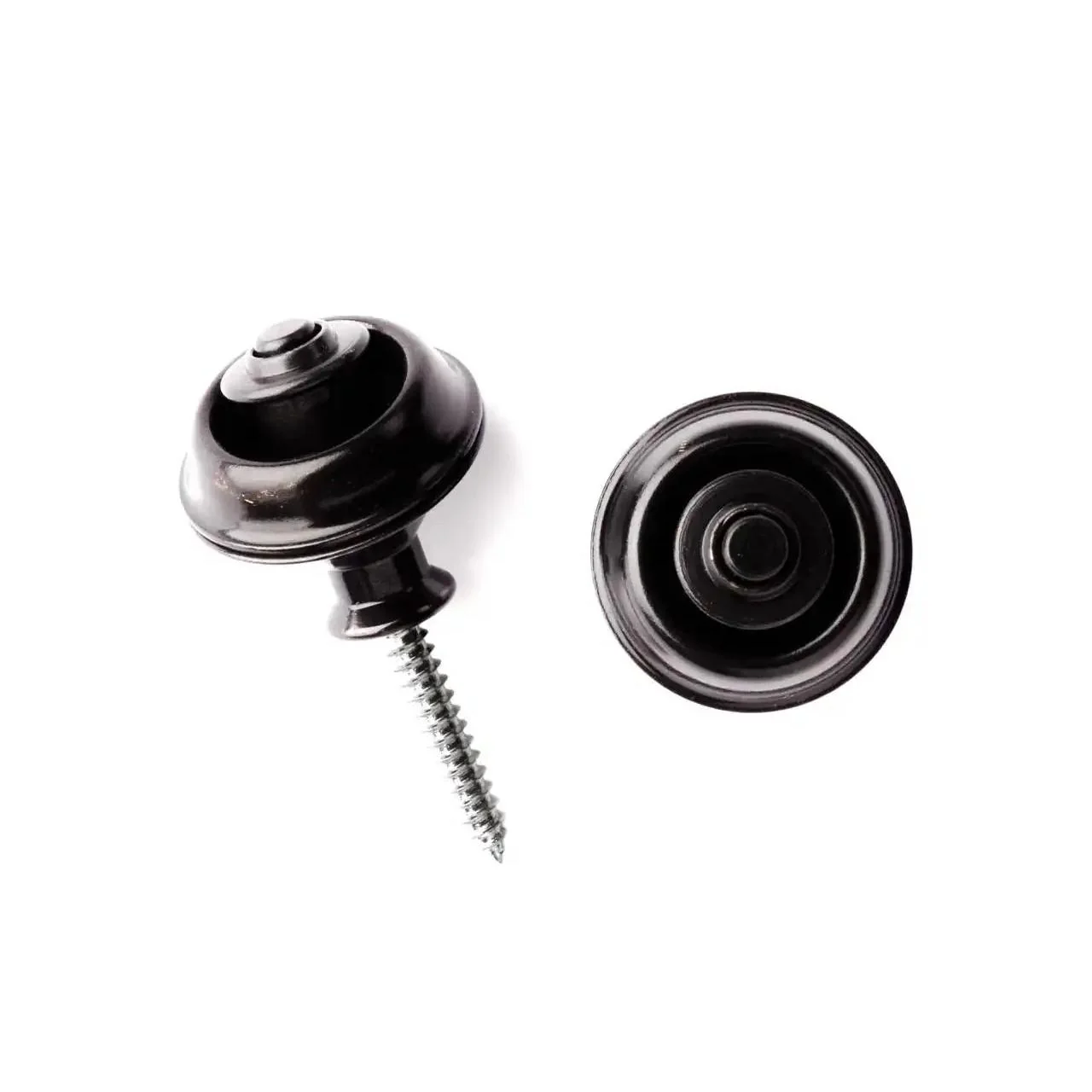 Dunlop SLS1033BK Straplok Strap Retainers Dual Design - BLACK