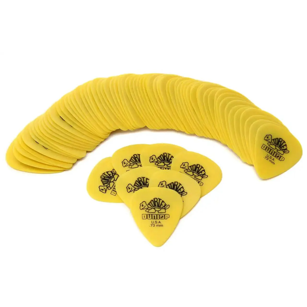 Dunlop Tortex Yellow .73mm Guitar & Ukulele Picks - 72 Pack