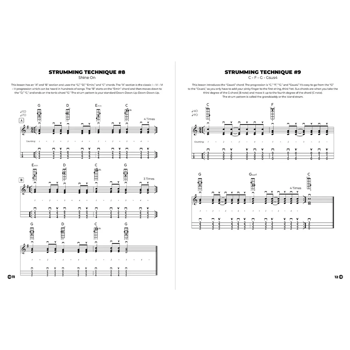 Ekolu 3-String Ukulele Strumming Mastery Book by Terry Carter - Image 3