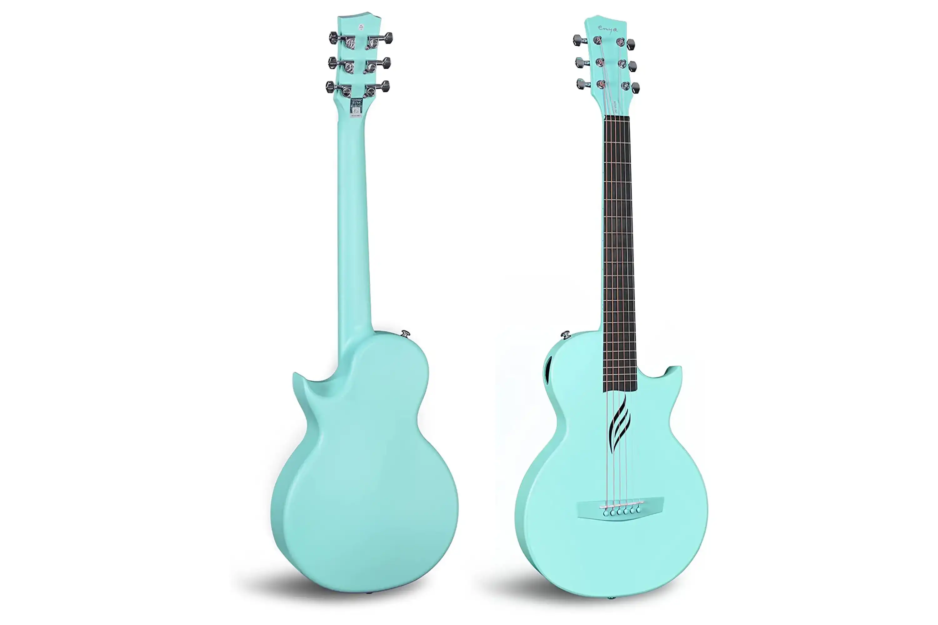 Enya Nova Go Carbon Fiber Acoustic Guitar - Blue - Image 3