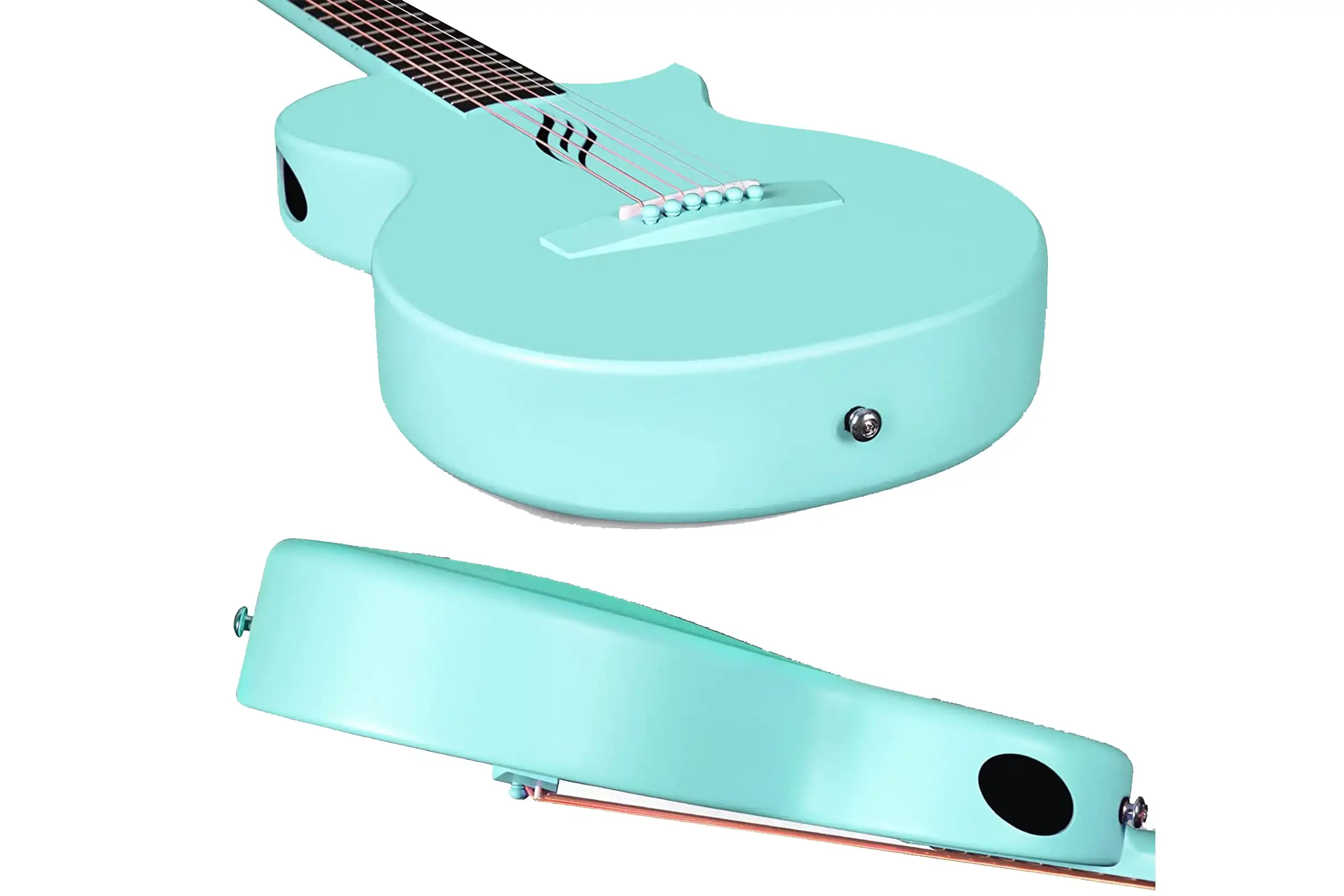 Enya Nova Go Carbon Fiber Acoustic Guitar - Blue - Image 6