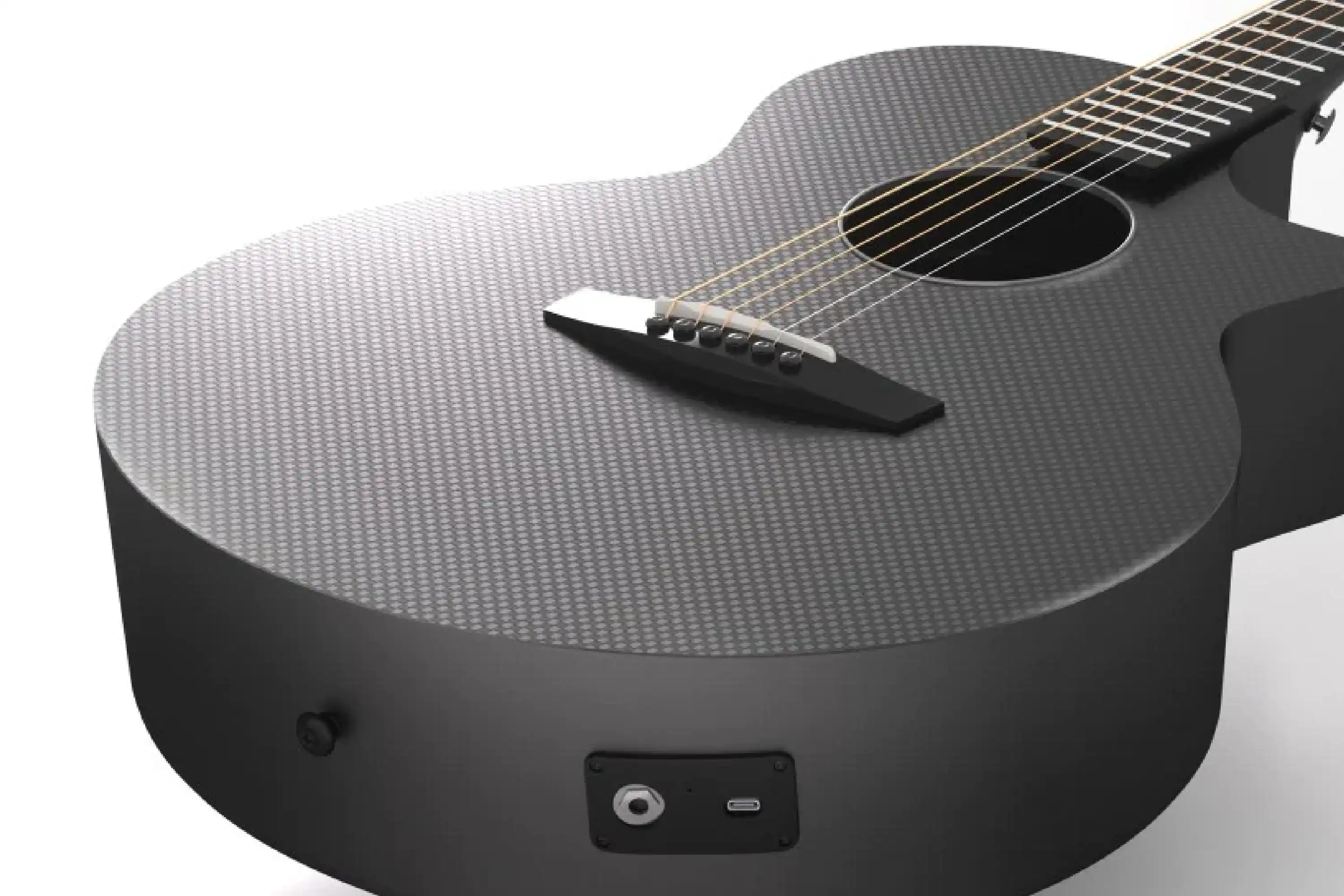 Enya X3 Pro SP1 Carbon Fiber Guitar w/ EQ - Black - Image 2
