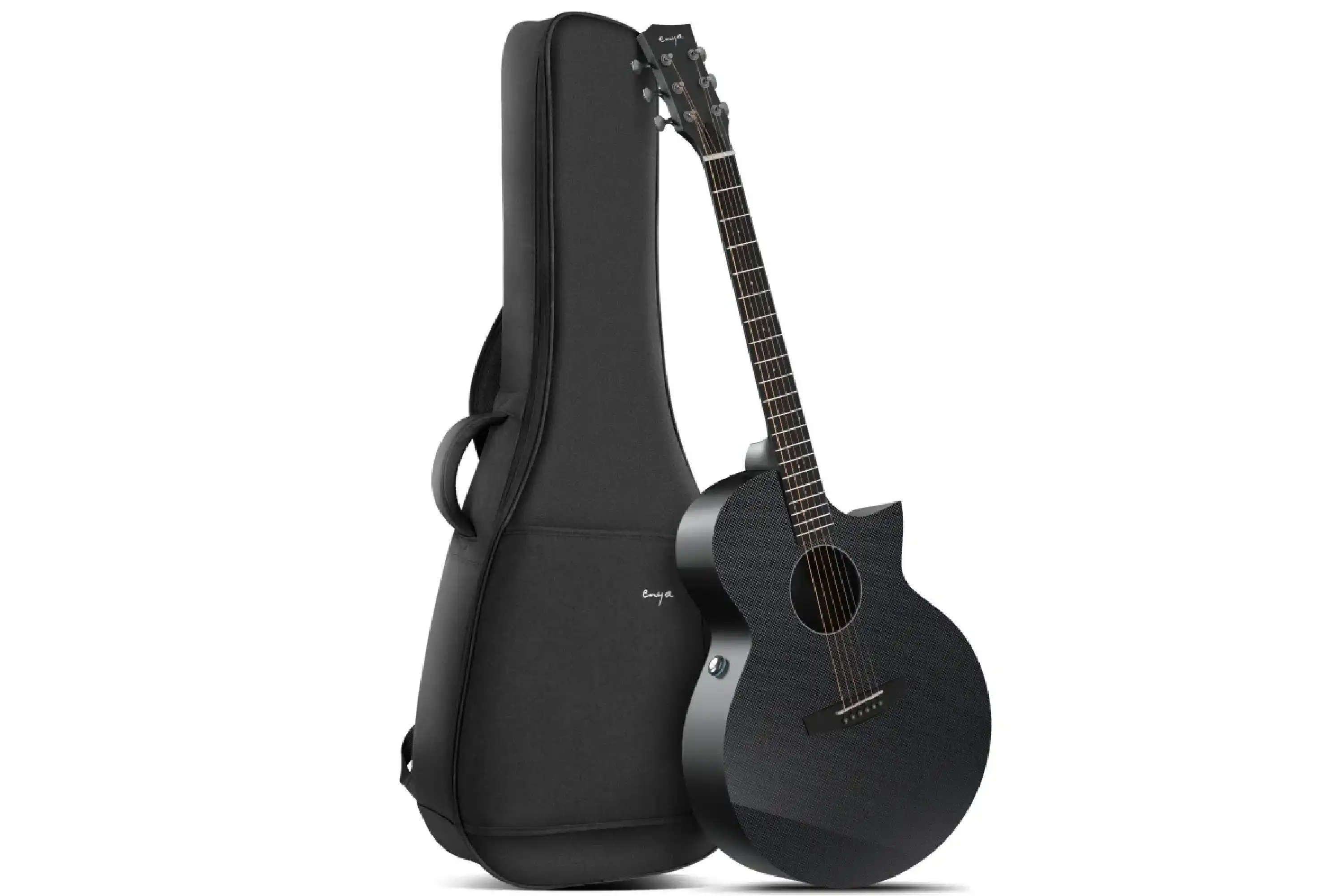 Enya X3 Pro SP1 Carbon Fiber Guitar w/ EQ - Black - Image 3