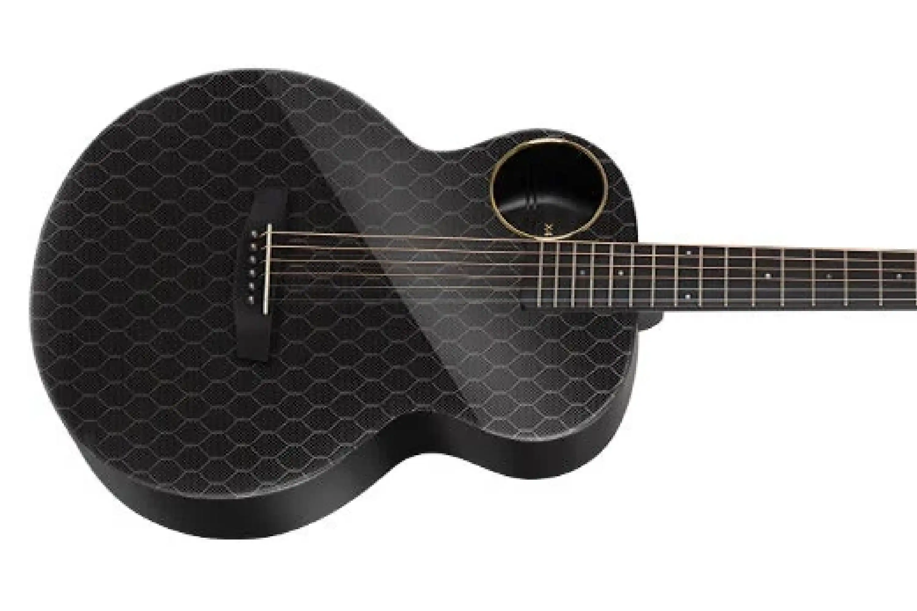 Enya X4 Pro Mini Carbon Fiber Acoustic Electric Guitar - Black