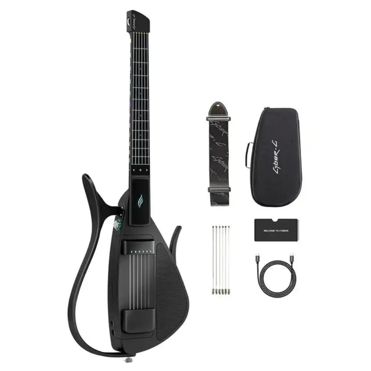 Enya Cyber-G Black String Model Electric Guitar