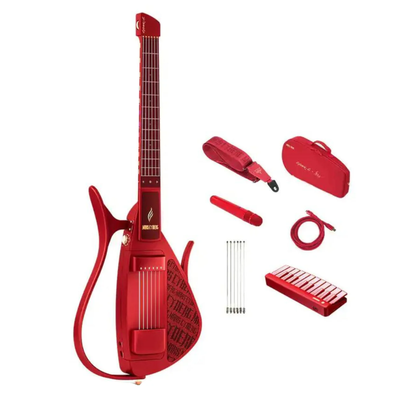 Enya Cyber-G Red String Model Electric Guitar