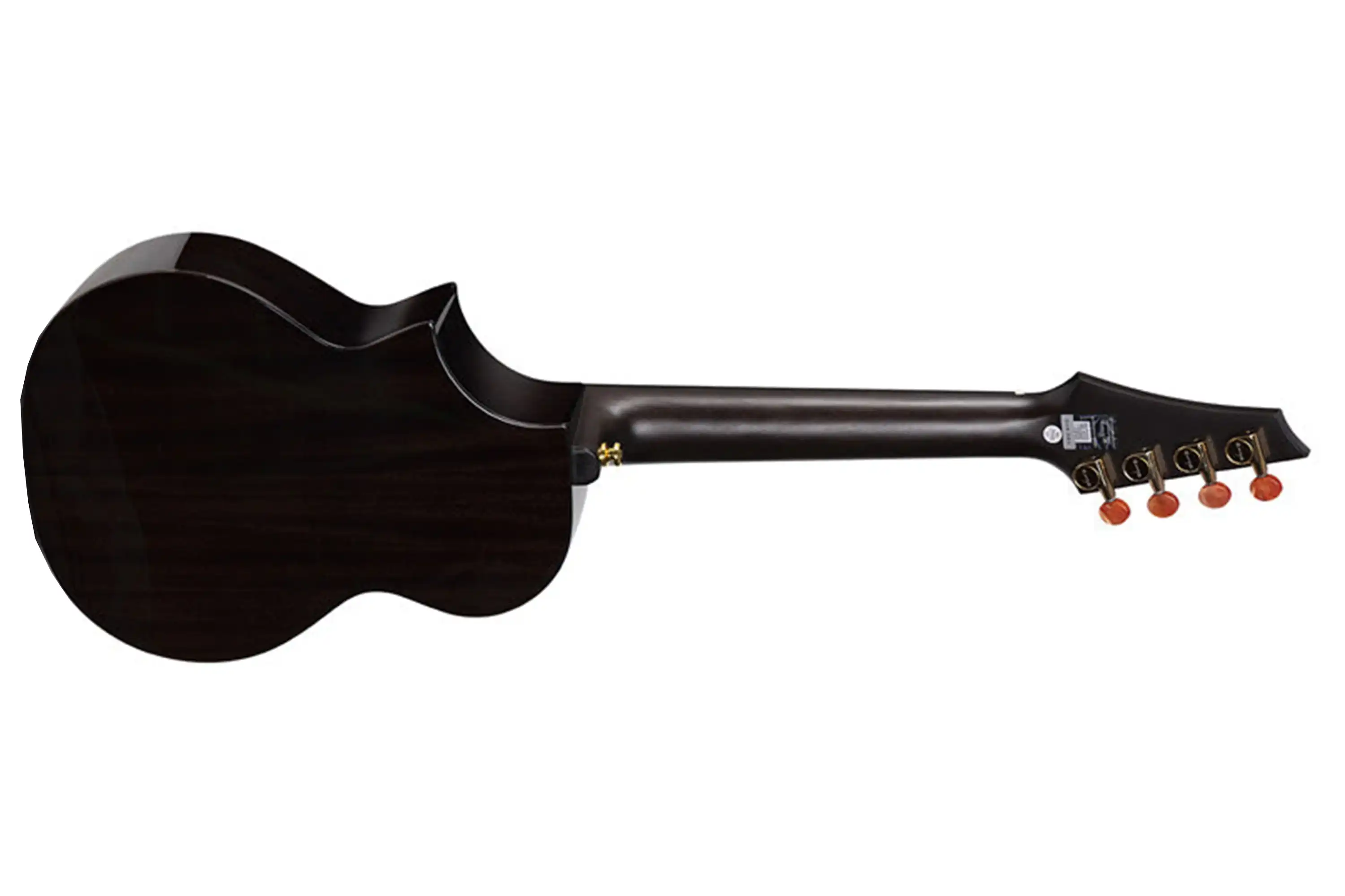 Enya EUC-M6-BK Solid Mahogany Concert Ukulele - Black - Image 4