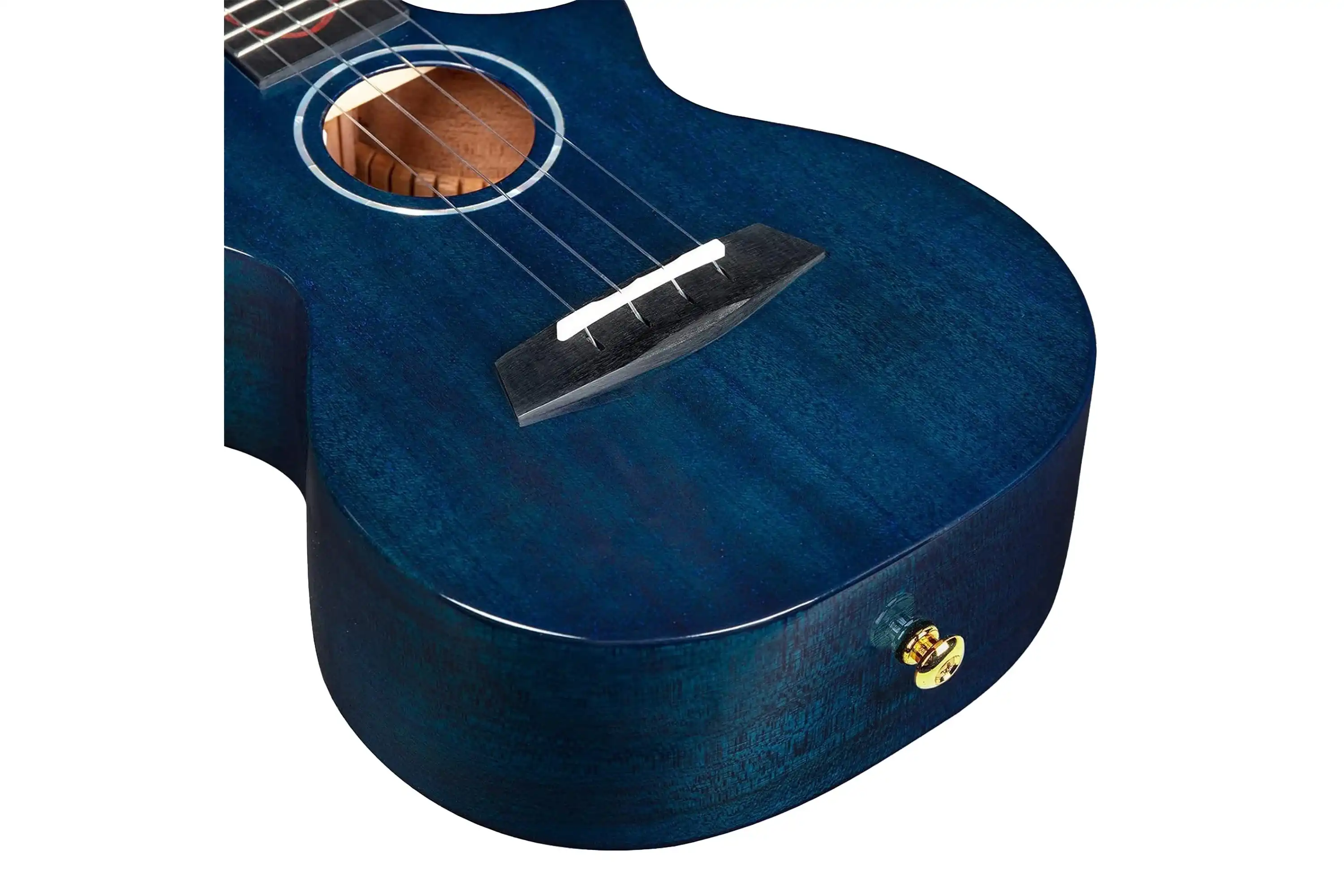 Enya EUC-M6-BU Solid Mahogany Concert Ukulele - Blue - Image 3