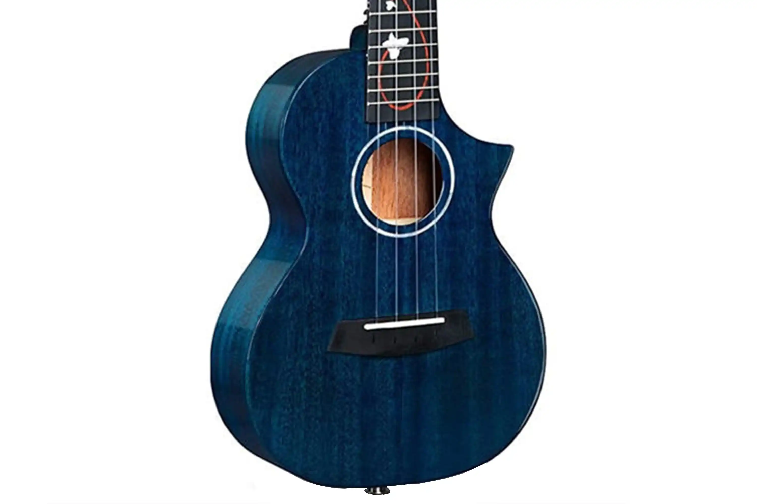Enya EUC-M6-BU-EQ Solid Mahogany Concert Ukulele w/ Pickup - Blue