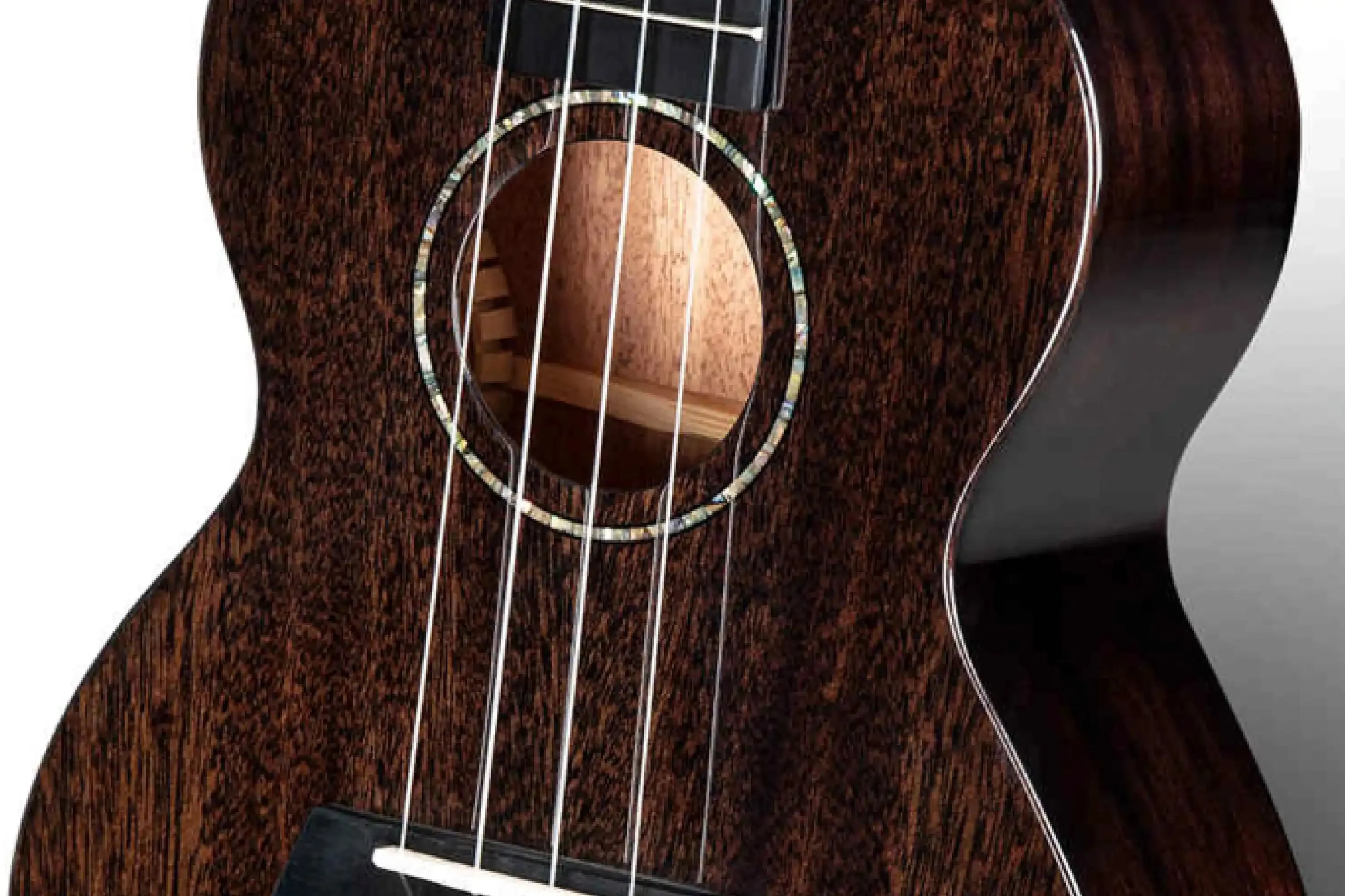 Enya EUC-MAD-BK Solid Mahogany Concert Ukulele - Black - Image 2