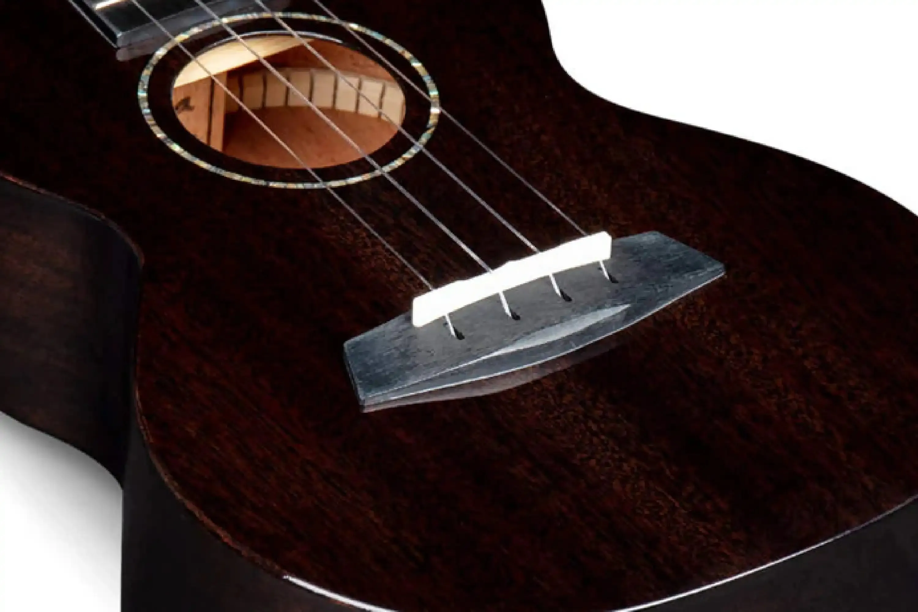 Enya EUC-MAD-BK-EQ Concert Ukulele w/ Pickup - Black - Image 3