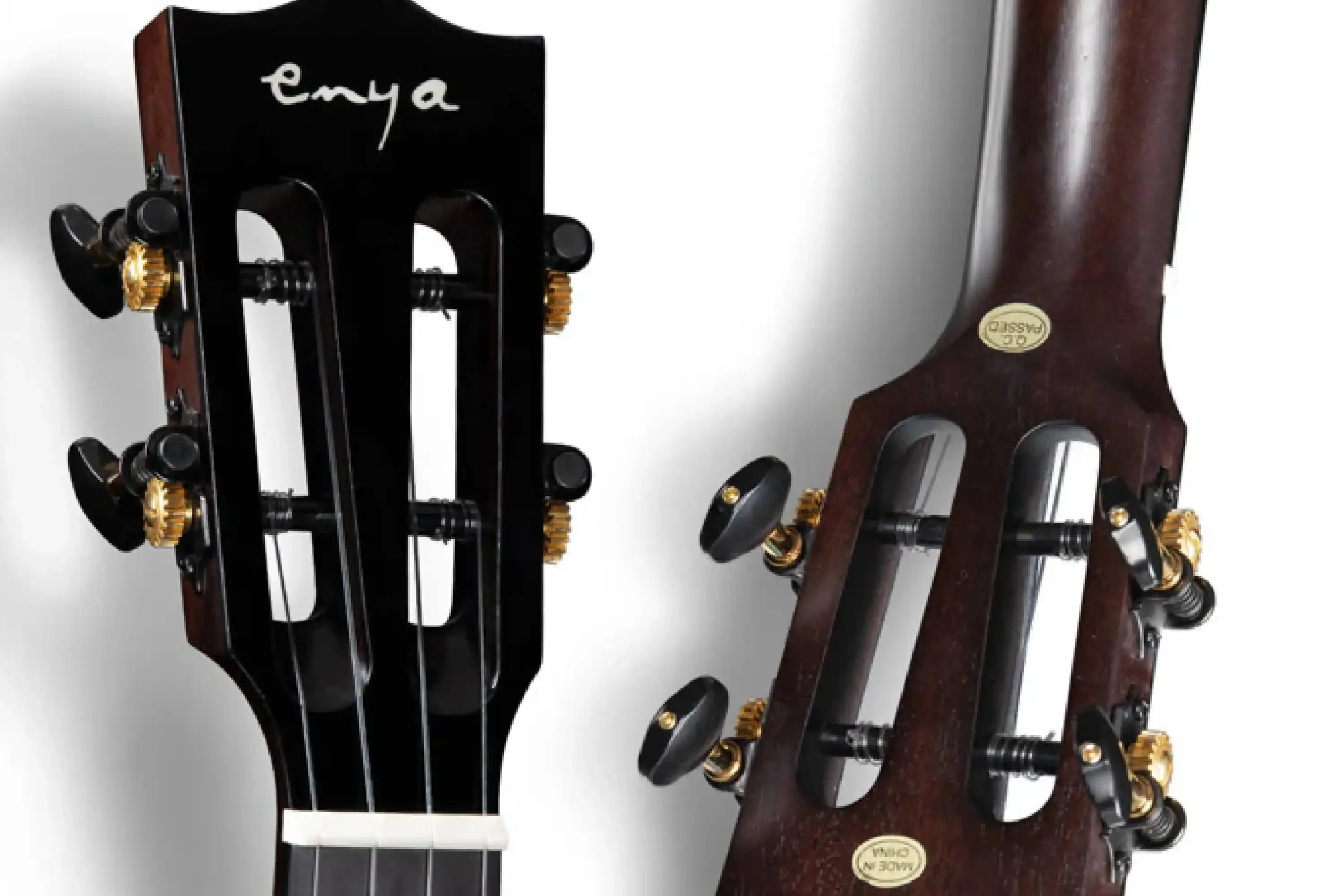Enya EUC-MAD-BK-EQ Concert Ukulele w/ Pickup - Black - Image 7