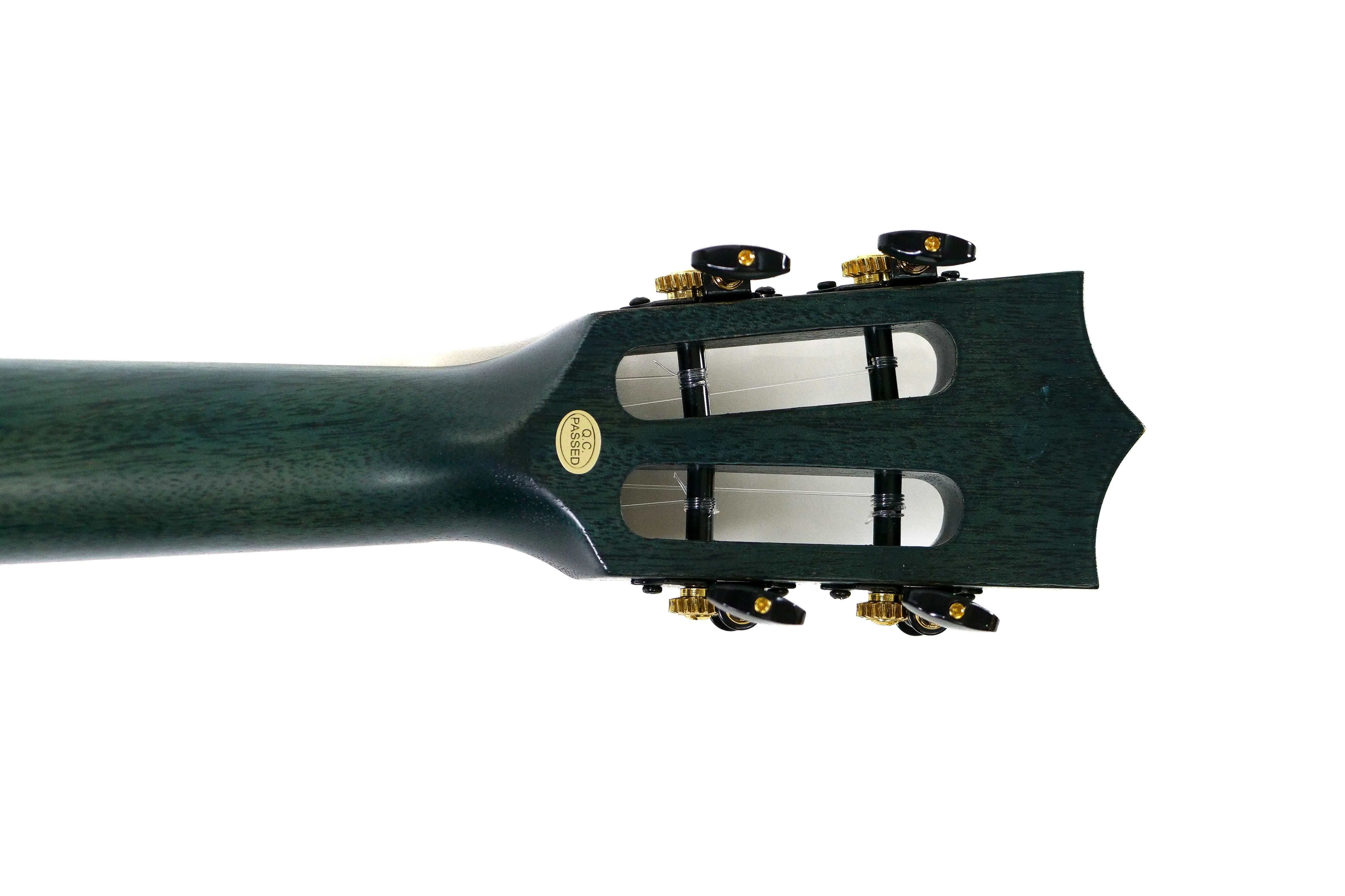 Enya EUC-MAD-BU Solid Mahogany Concert Ukulele - Blue - Image 8
