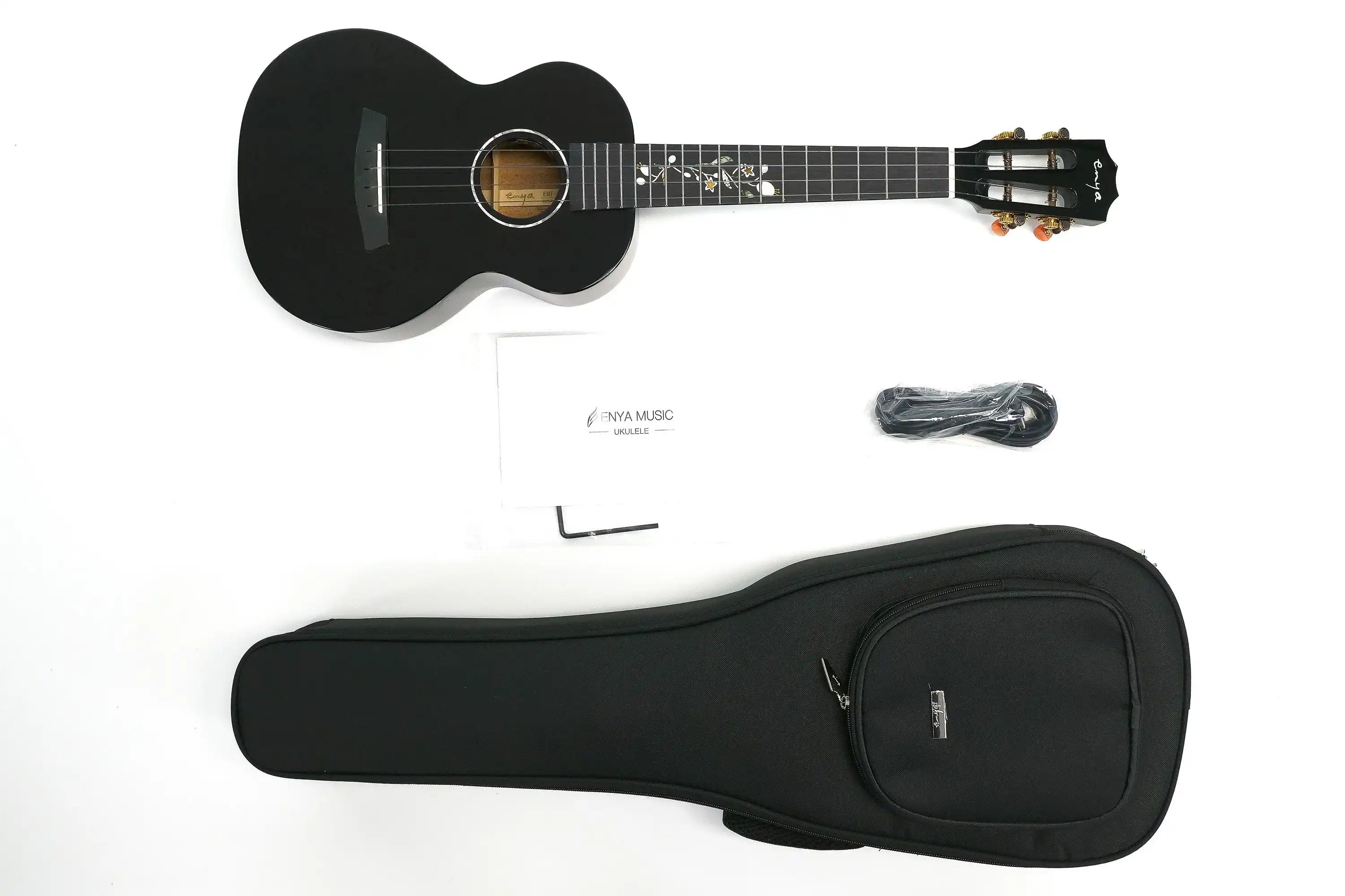 Enya EUC-MAD/DR EQ Solid Mahogany Concert Ukulele w/ Pickup - Image 5