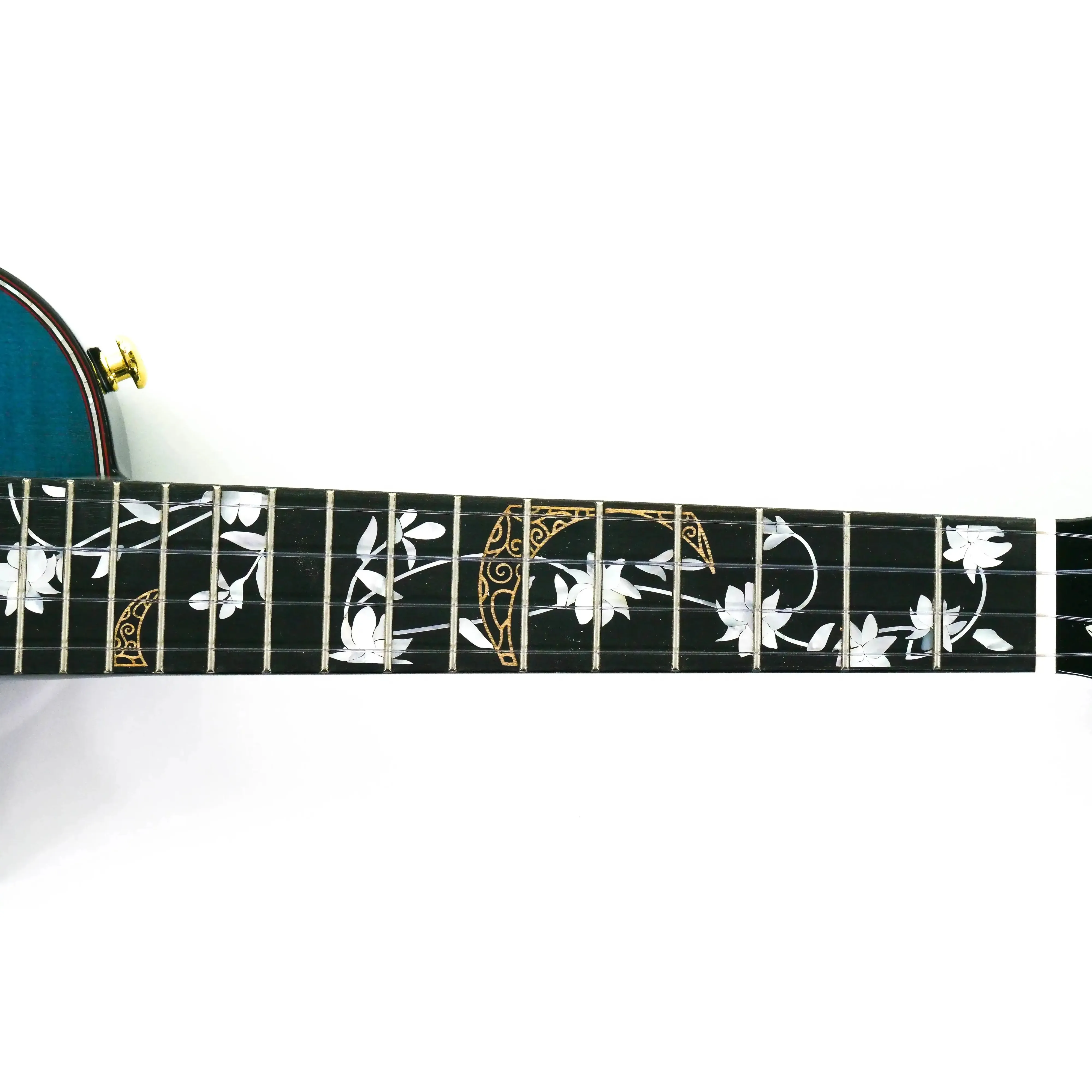 Enya EUT-E6/BU-EQ Blue Solid Maple Acoustic Electric Tenor Ukulele - AcousticPlus Pickup - Image 6