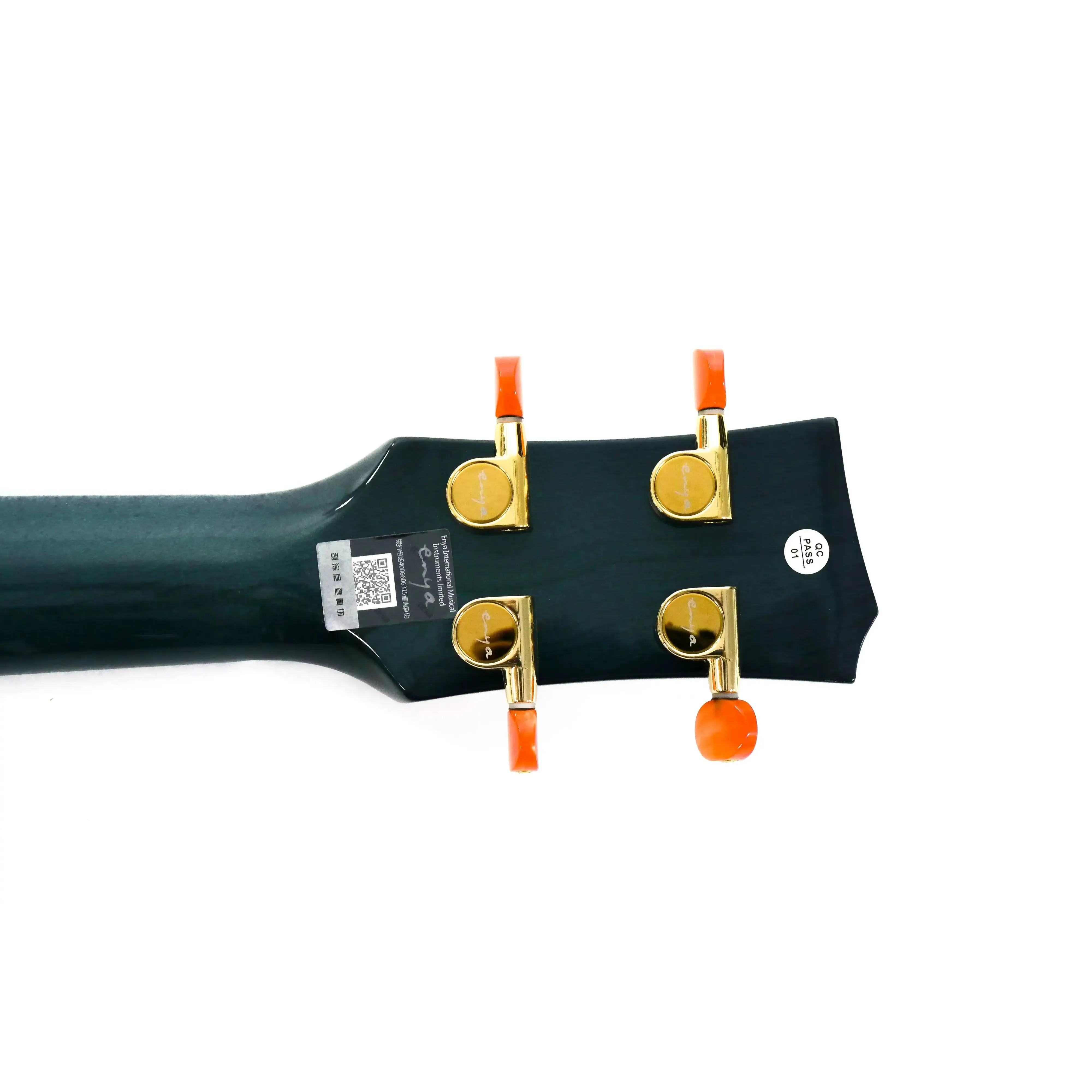 Enya EUT-E6/BU-EQ Blue Solid Maple Acoustic Electric Tenor Ukulele - AcousticPlus Pickup - Image 8